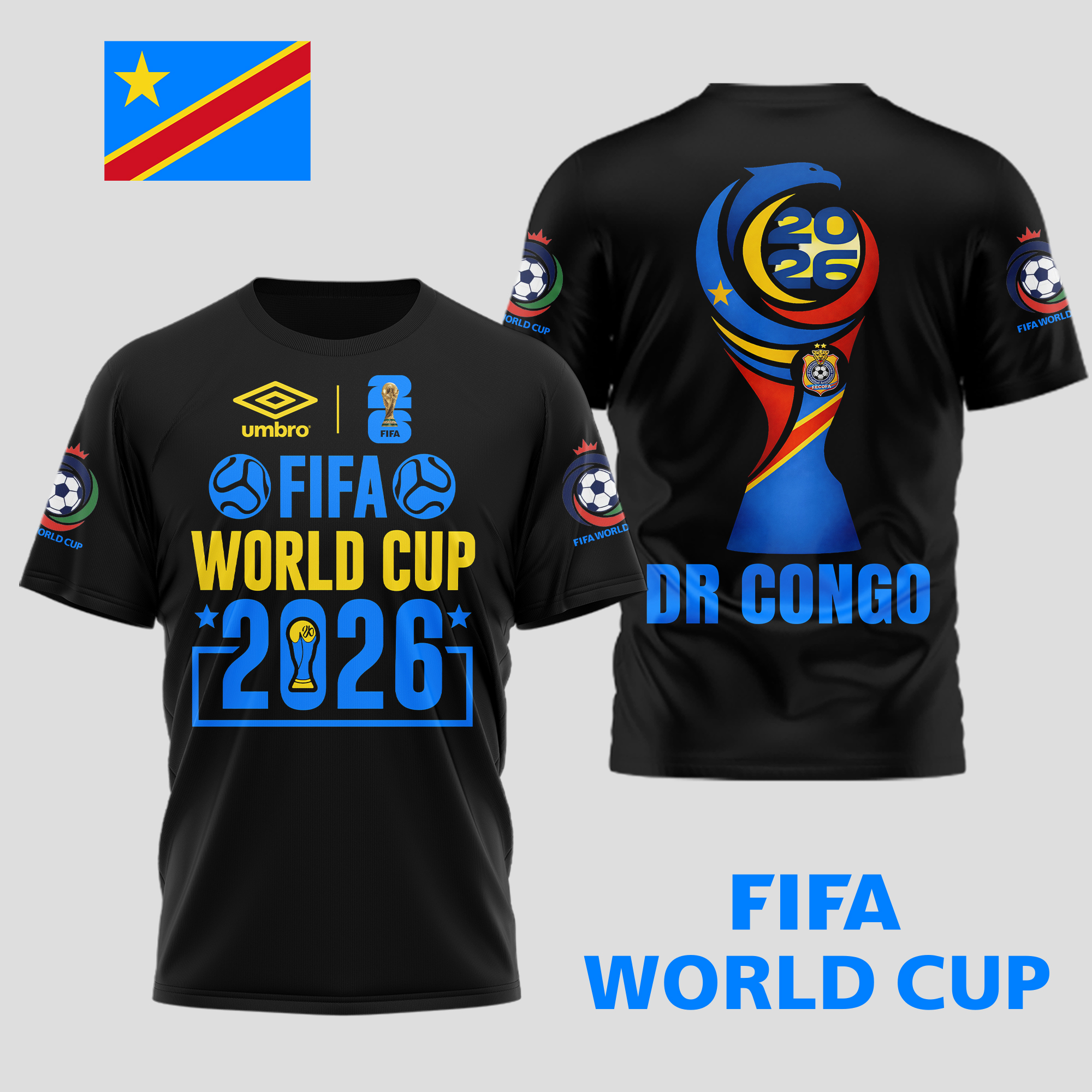 Dr Congo | Premium World Cup Spirit 2026 World Cup 2026 3D T-Shirt TTH210536