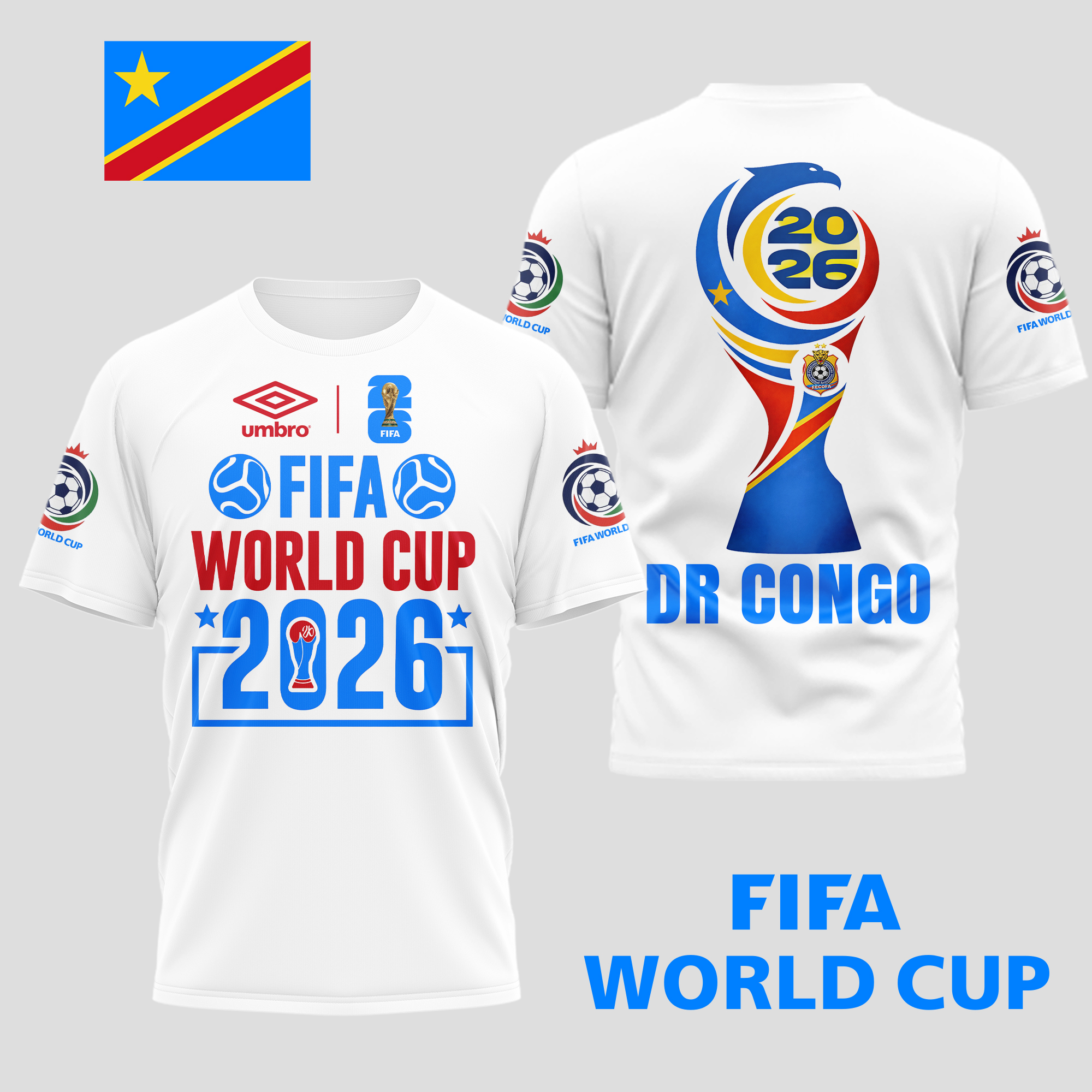 Dr Congo | Premium World Cup Spirit 2026 World Cup 2026 3D T-Shirt TTH210536 - Image 2