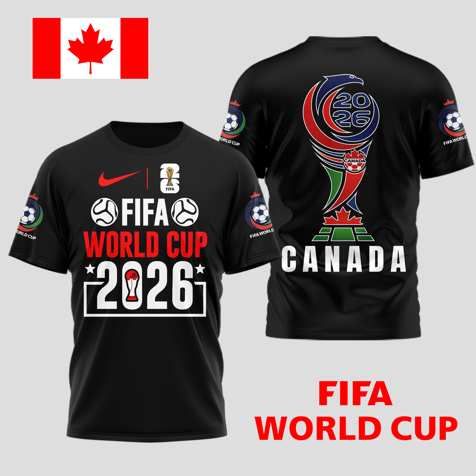 Canada | Premium World Cup Spirit 2026 World Cup 2026 3D T-Shirt TTH210536