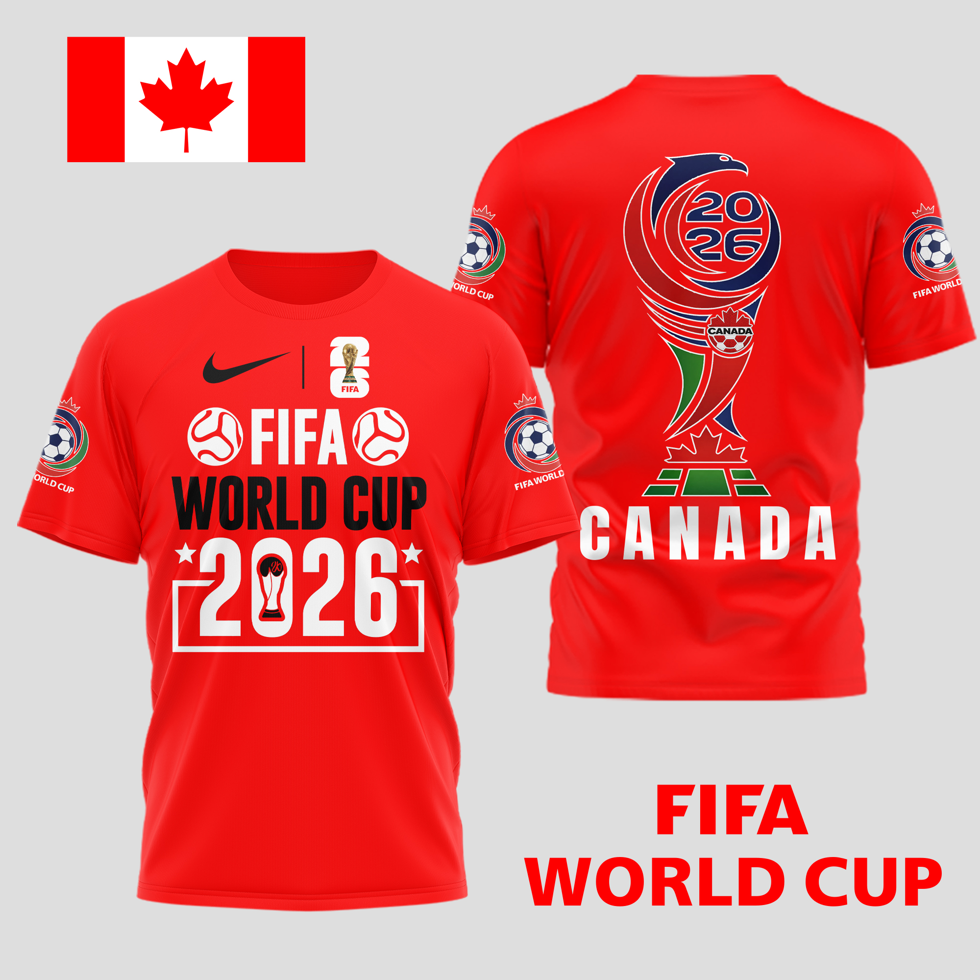 Canada | Premium World Cup Spirit 2026 World Cup 2026 3D T-Shirt TTH210536 - Image 3