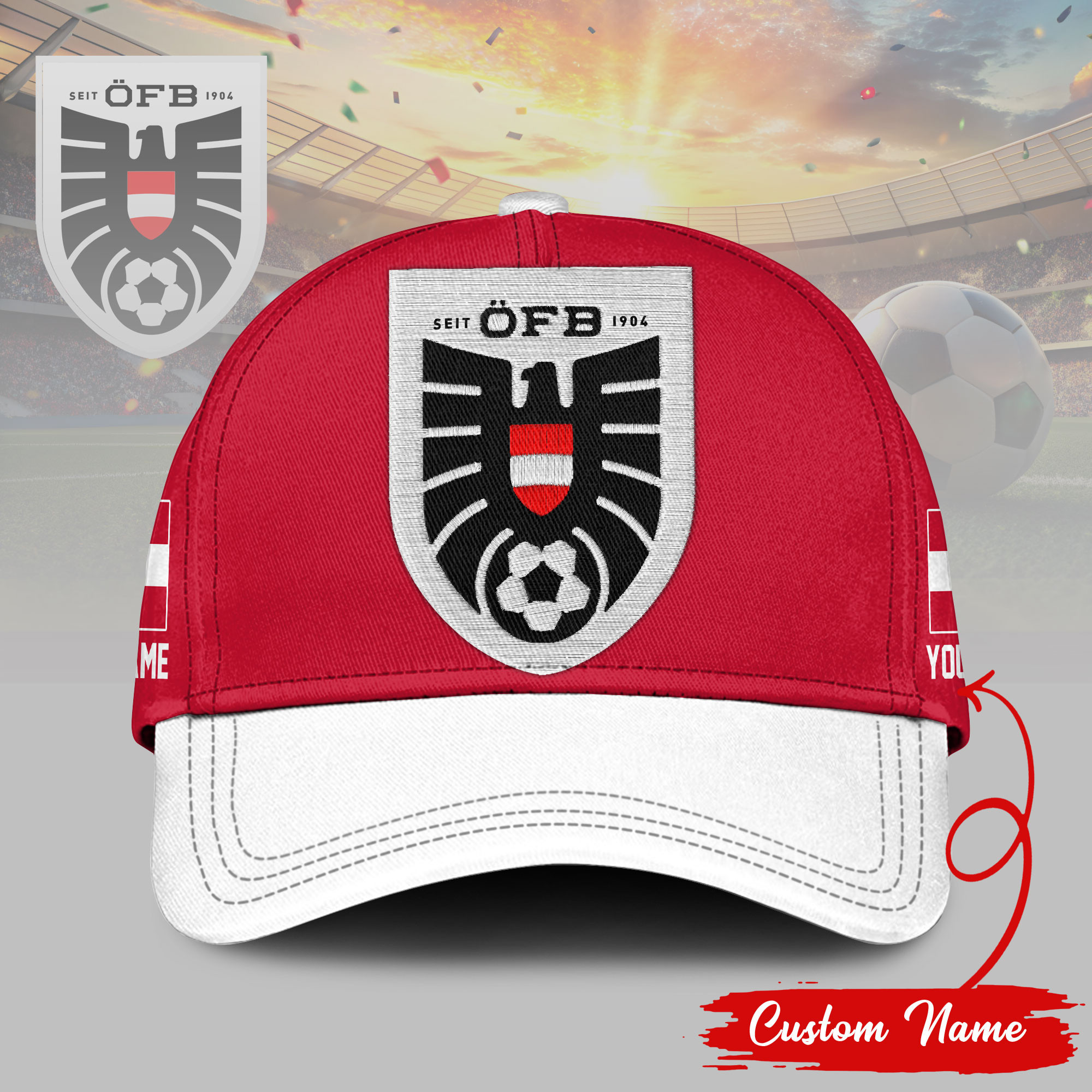 Austria | Premium World Cup 2026 Custom Classic Cap TTH210544 - Image 2