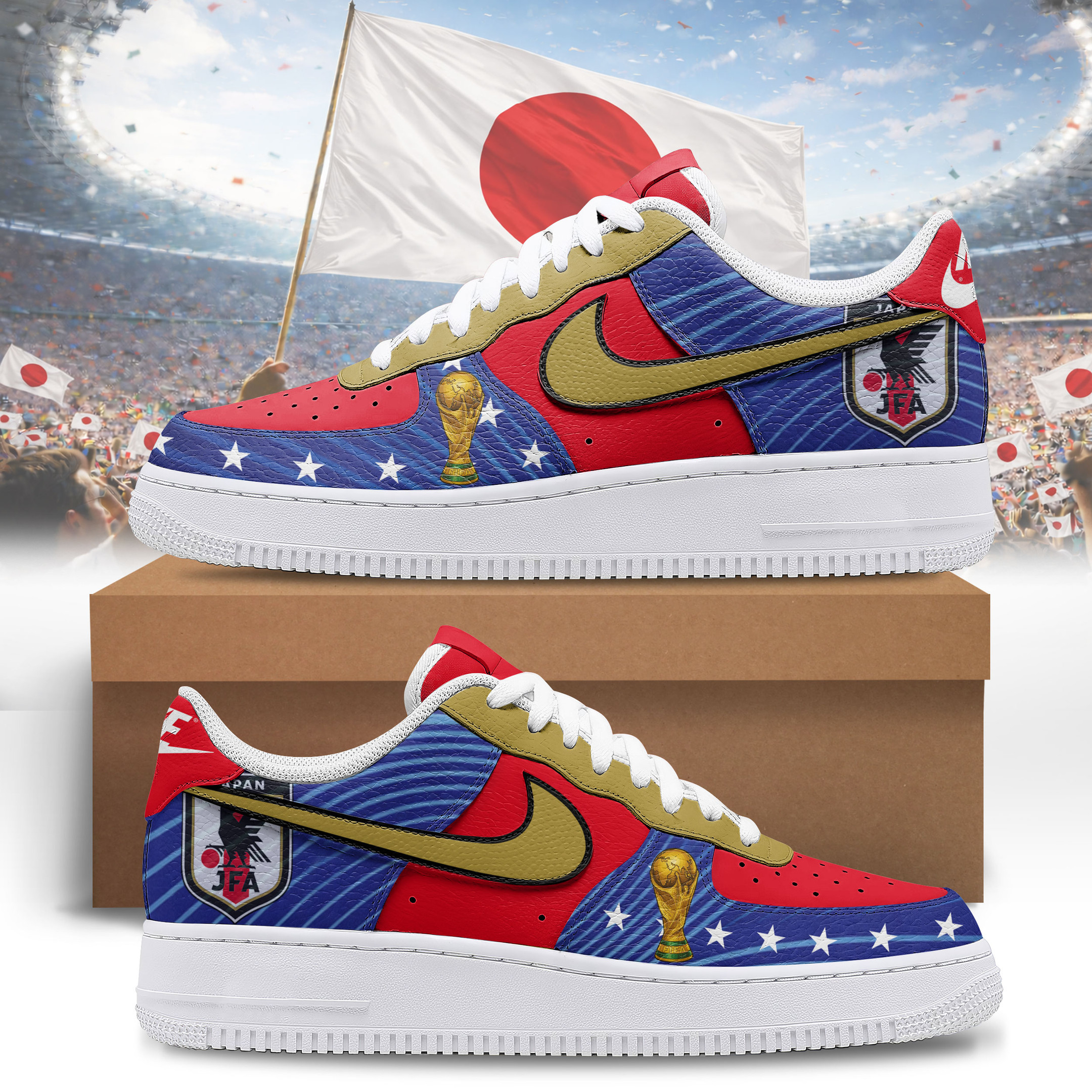 Japan – Premium World Cup 2026 Victory Edition AF1 Shoes – Gift for Fans TTH190509 - Image 2