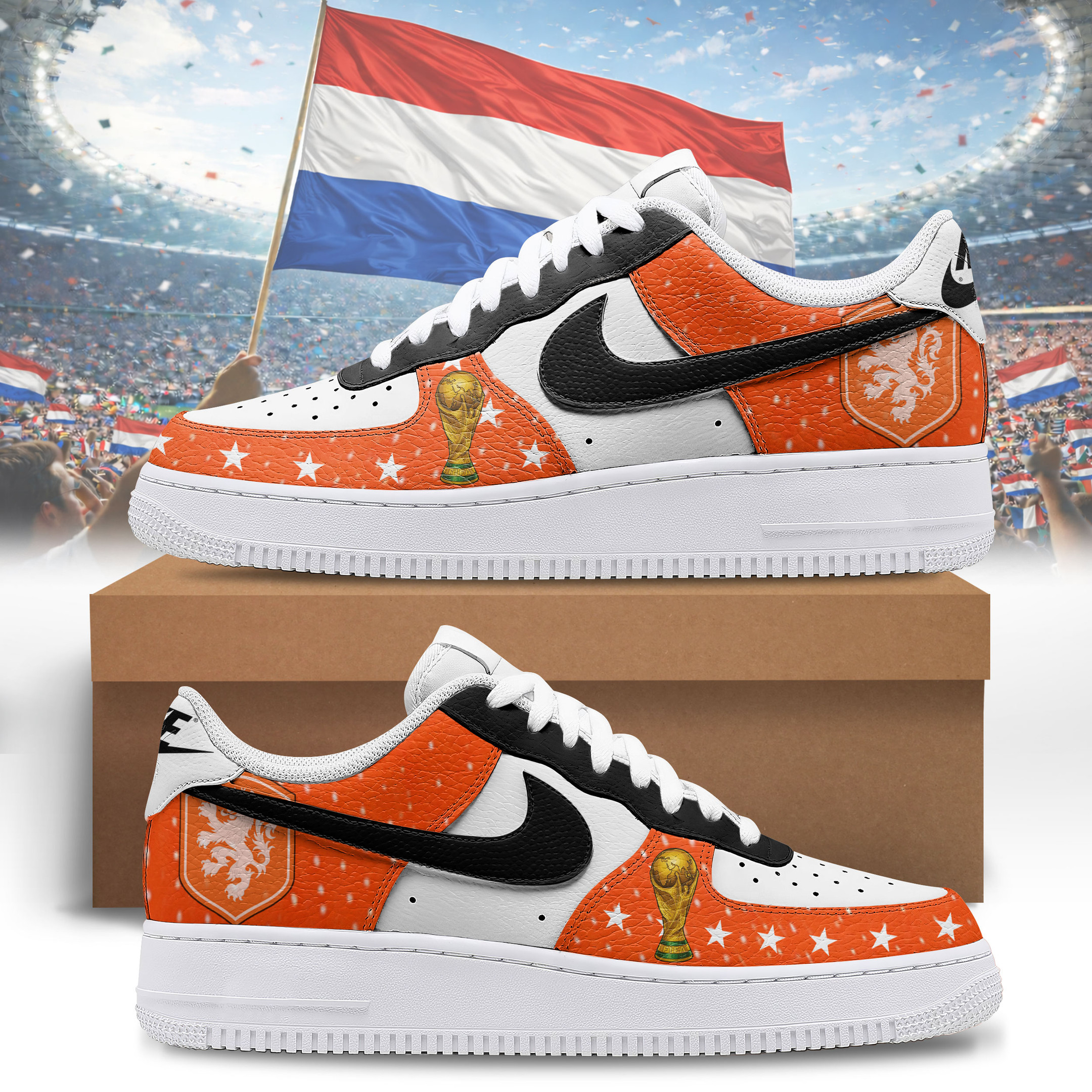 Netherlands – Premium World Cup 2026 Victory Edition AF1 Shoes – Gift for Fans TTH190509 - Image 2
