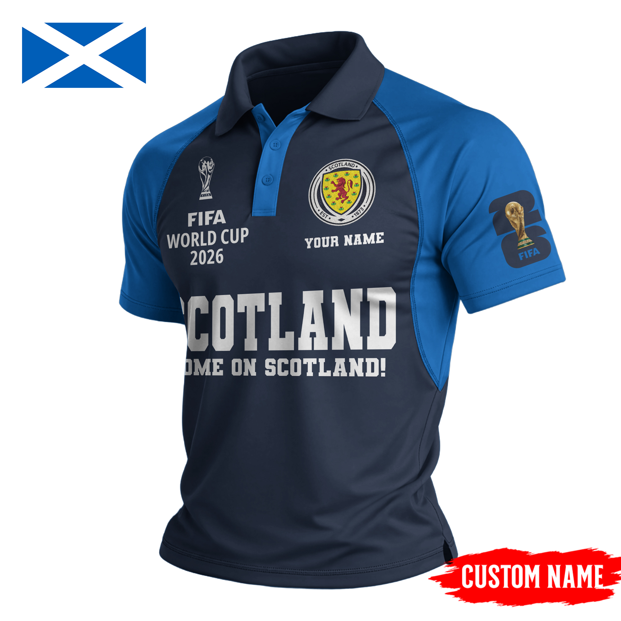 Scotland | Premium FIFA World Cup World Cup 2026 Legacy Polo Shirt TTH210535 - Image 2