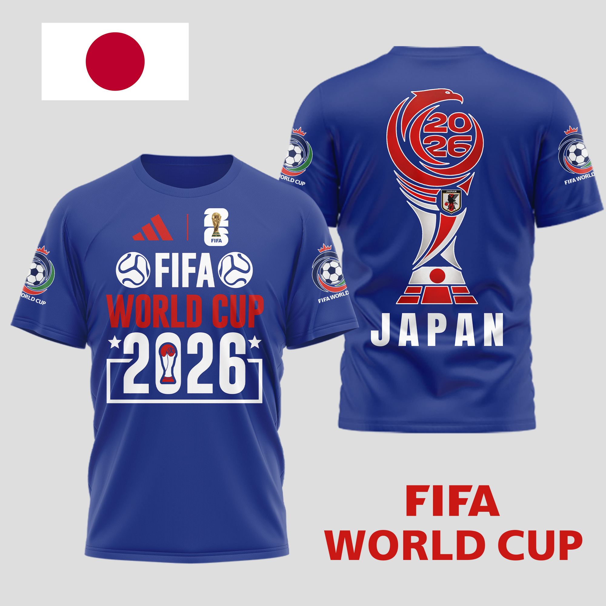 Japan | Premium World Cup Spirit 2026 World Cup 2026 3D T-Shirt TTH210536 - Image 3
