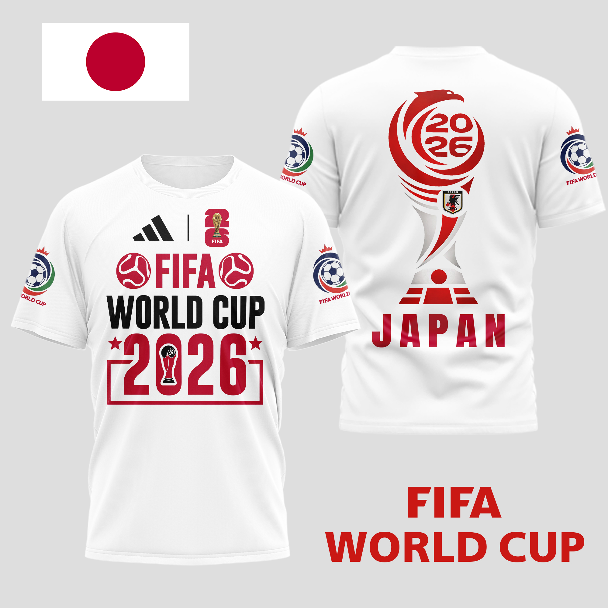 Japan | Premium World Cup Spirit 2026 World Cup 2026 3D T-Shirt TTH210536 - Image 2