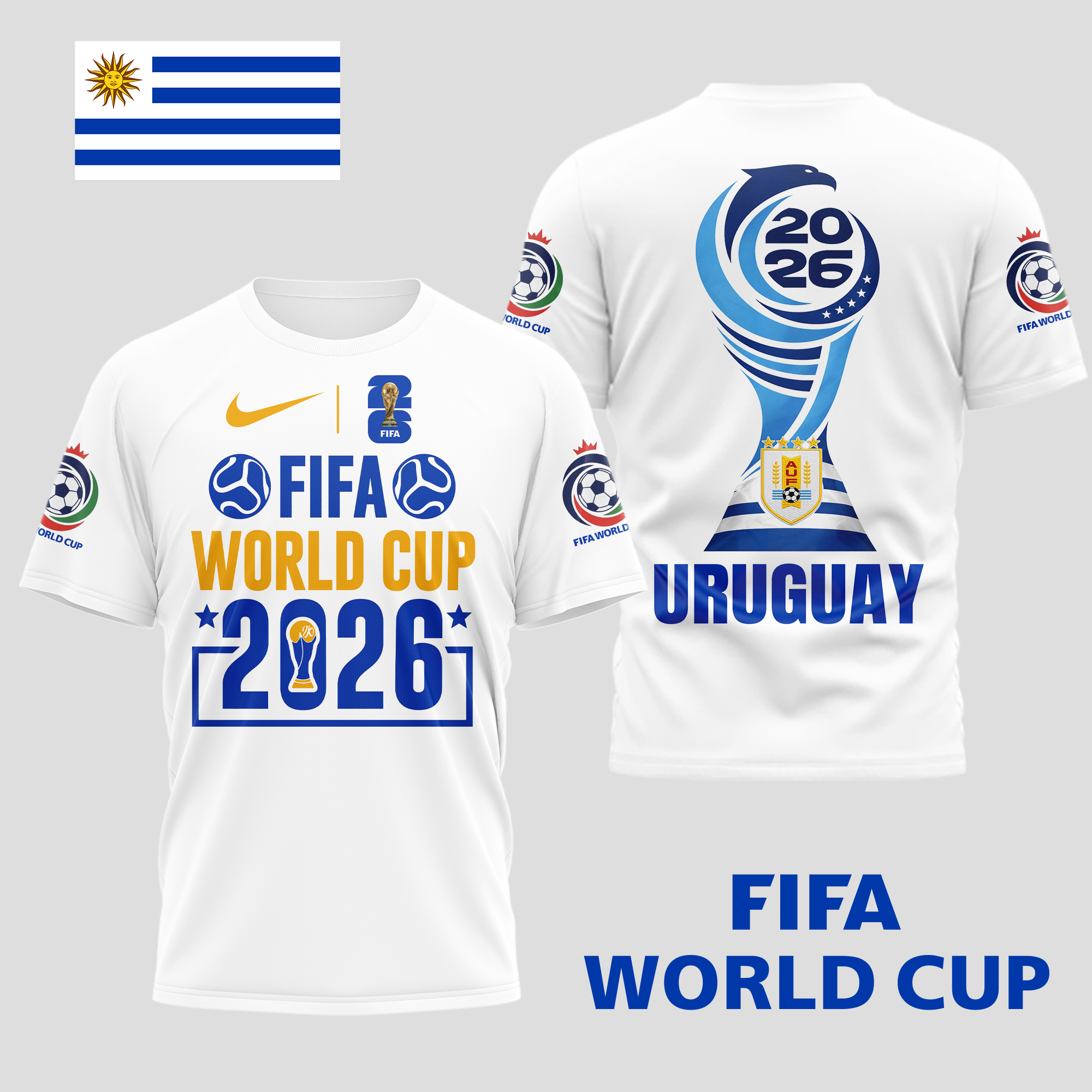 Uruguay | Premium World Cup Spirit 2026 World Cup 2026 3D T-Shirt TTH210536 - Image 2