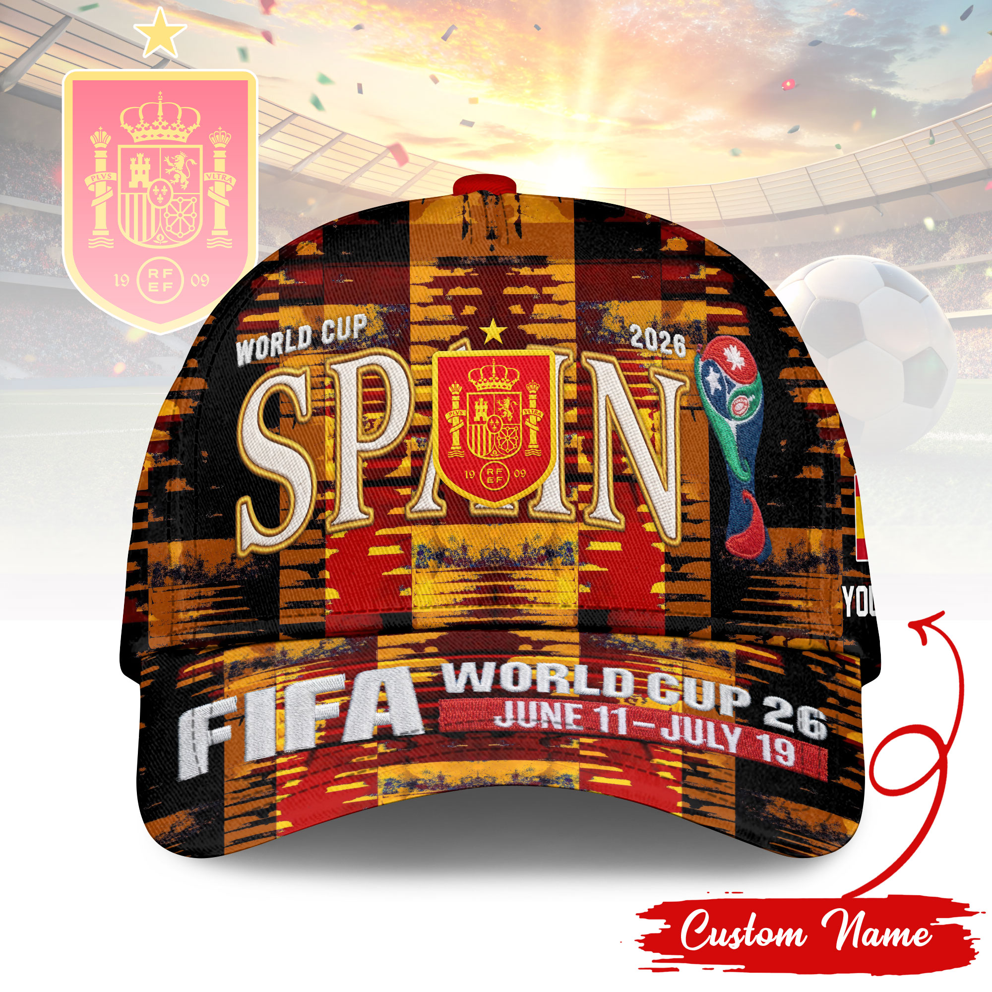 Spain | Premium World Cup 2026 FIFA Classic Cap TTH210542 - Image 2