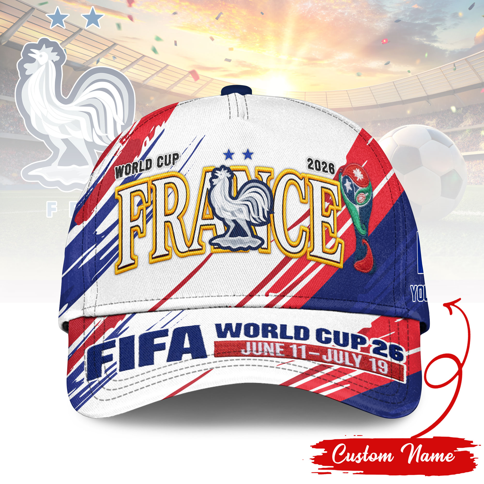 France | Premium World Cup 2026 FIFA Classic Cap TTH210542 - Image 2