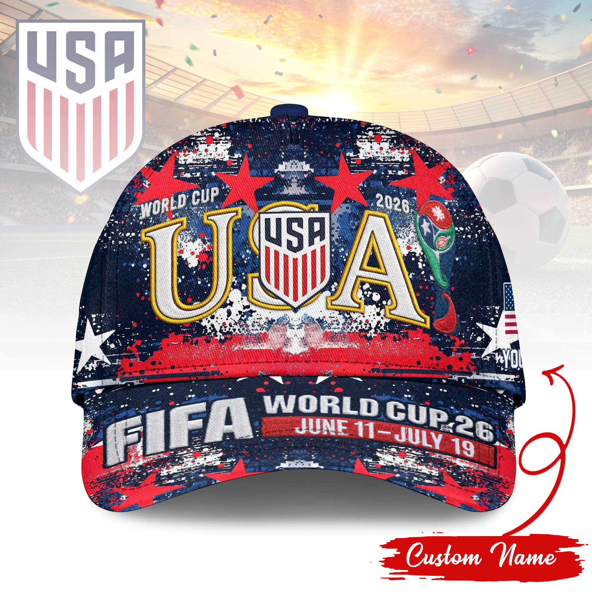 USA | Premium World Cup 2026 FIFA Classic Cap TTH210542 - Image 2