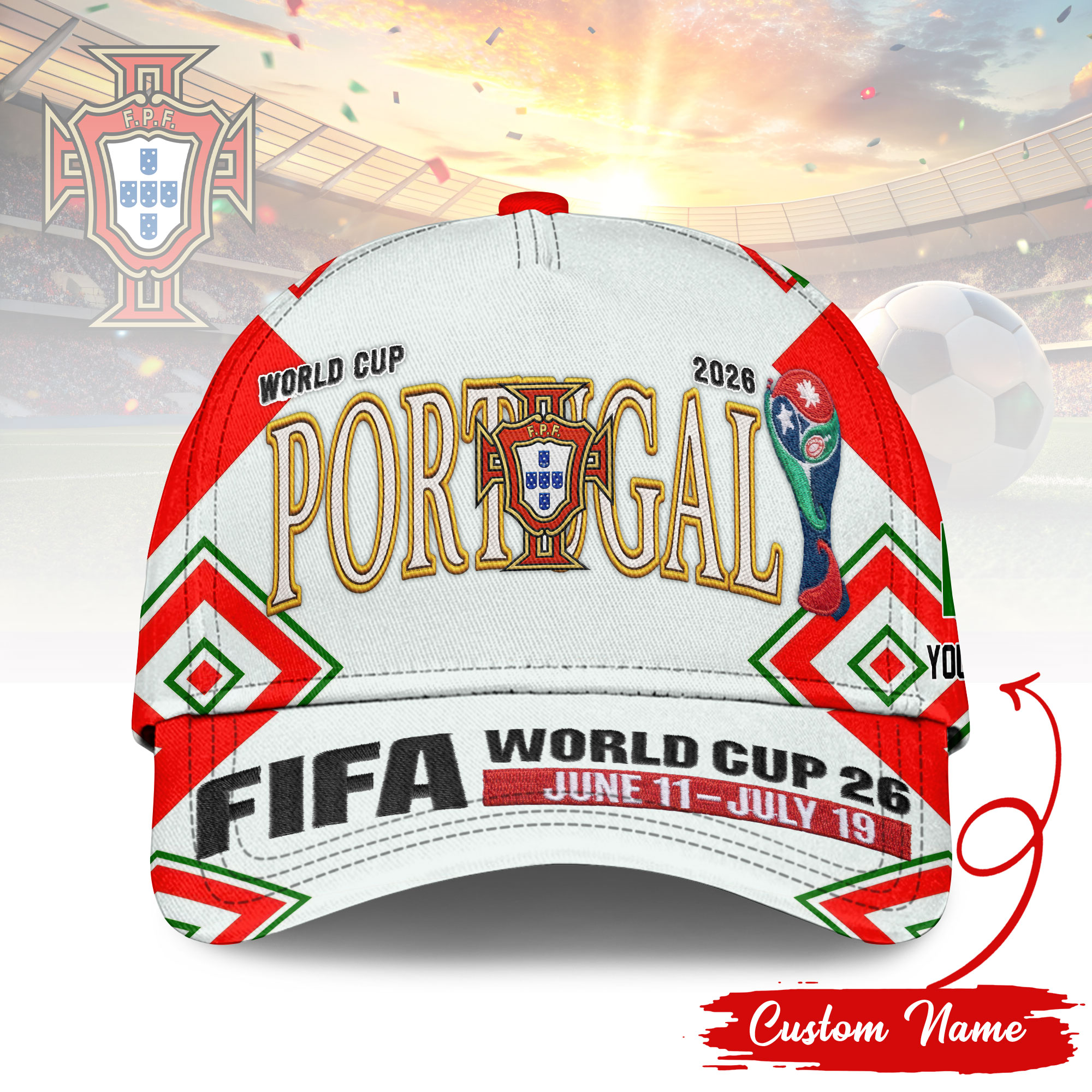 Portugal | Premium World Cup 2026 FIFA Classic Cap TTH210542 - Image 2