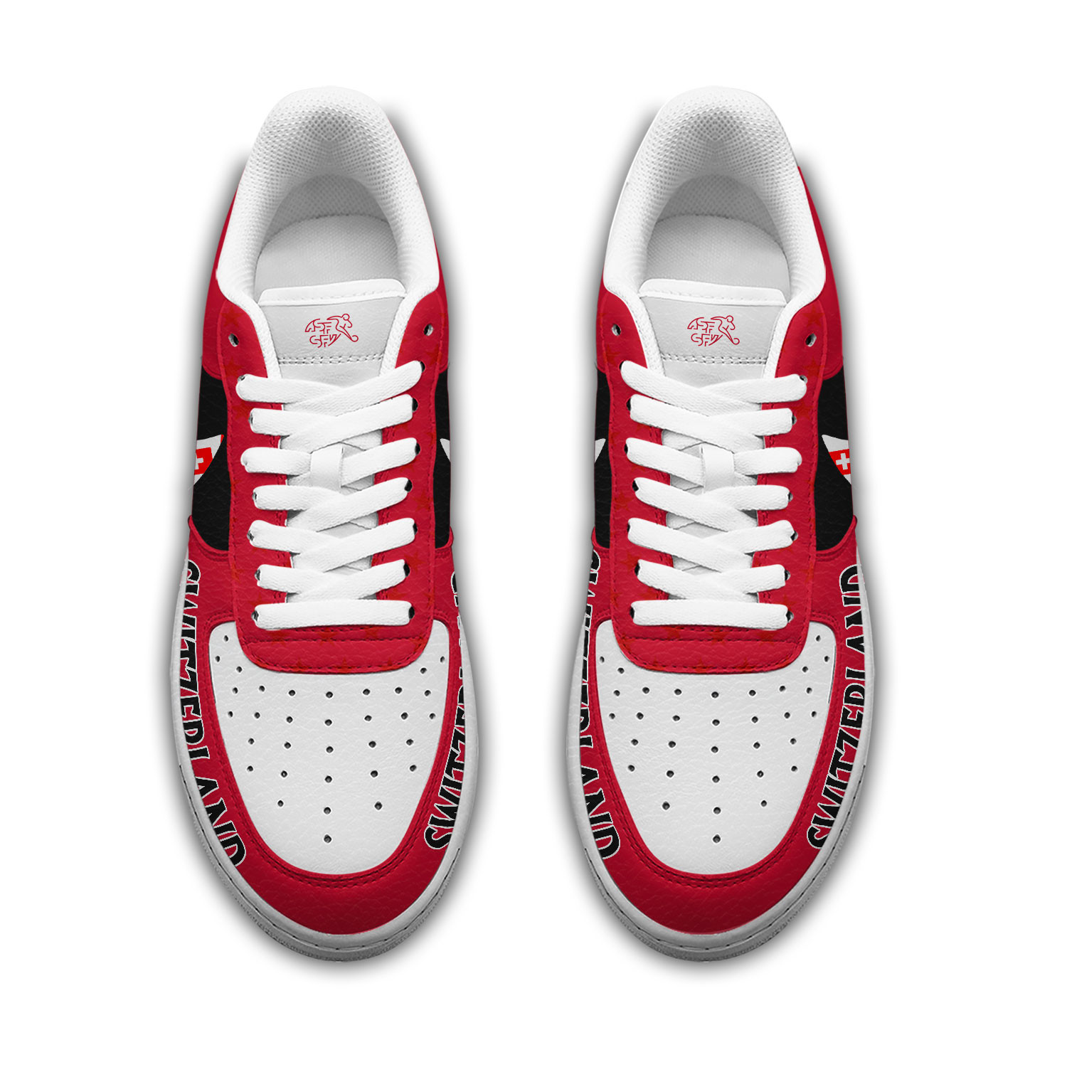Switzerland – Premium Champions Of The World AF1 Shoes – Limited Edition TTH190508 - Image 3
