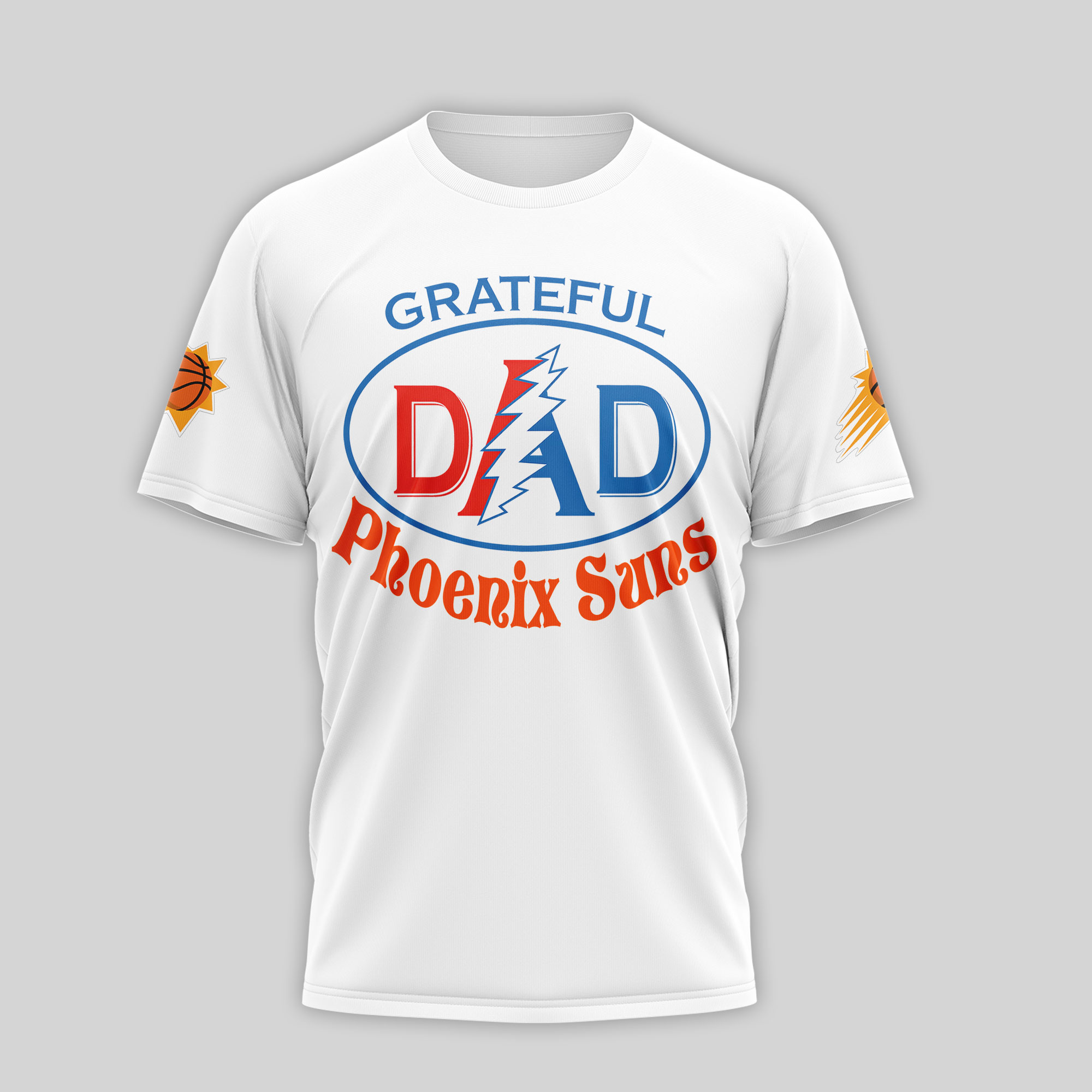 Phoenix Suns | Premium NBA Grateful Dead Father Day 3D Shirt TTH210543 - Image 2