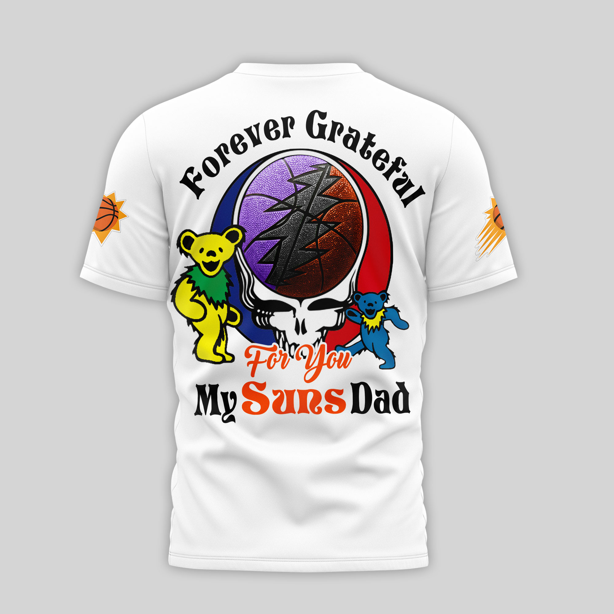 Phoenix Suns | Premium NBA Grateful Dead Father Day 3D Shirt TTH210543 - Image 3