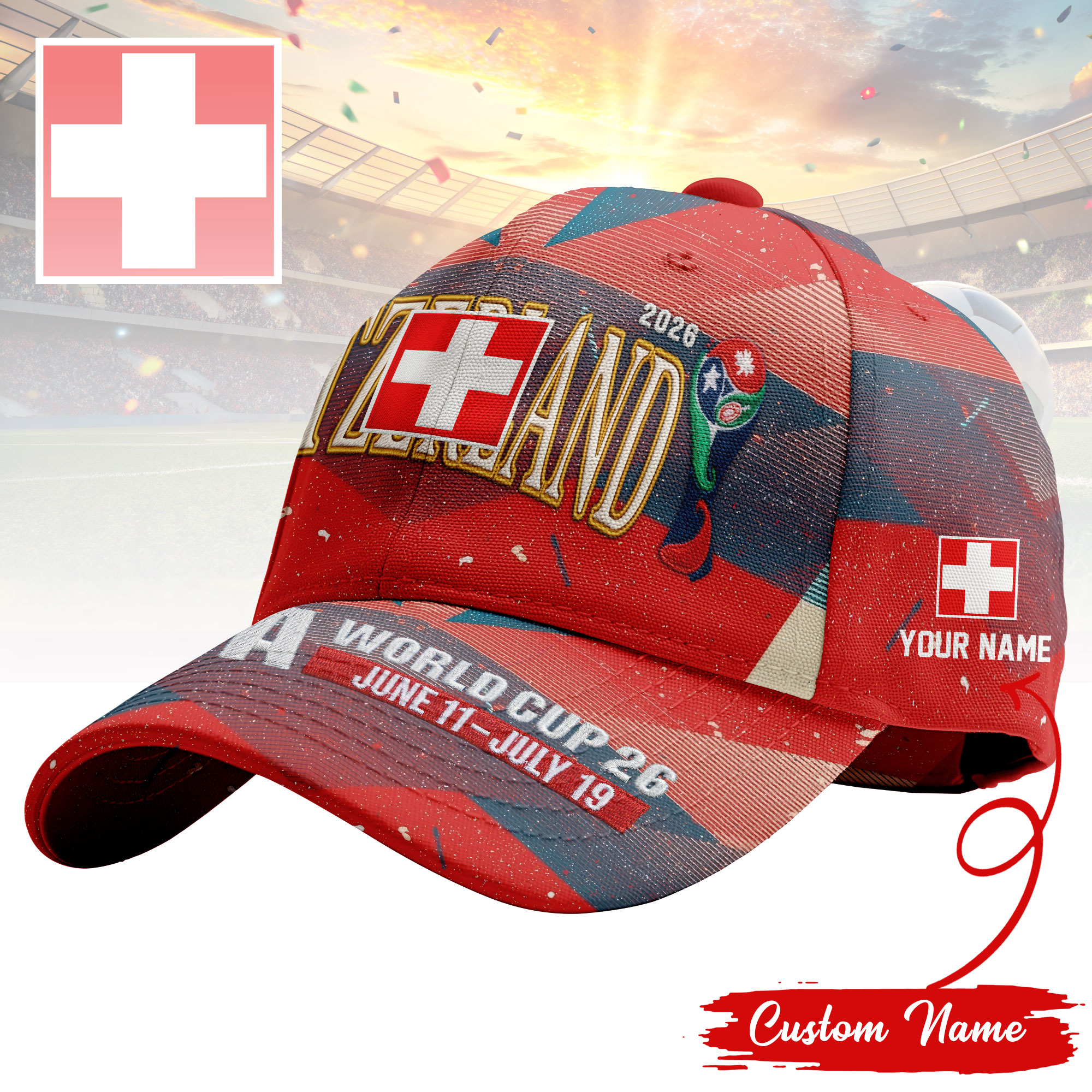 Switzerland | Premium World Cup 2026 FIFA Classic Cap TTH210542
