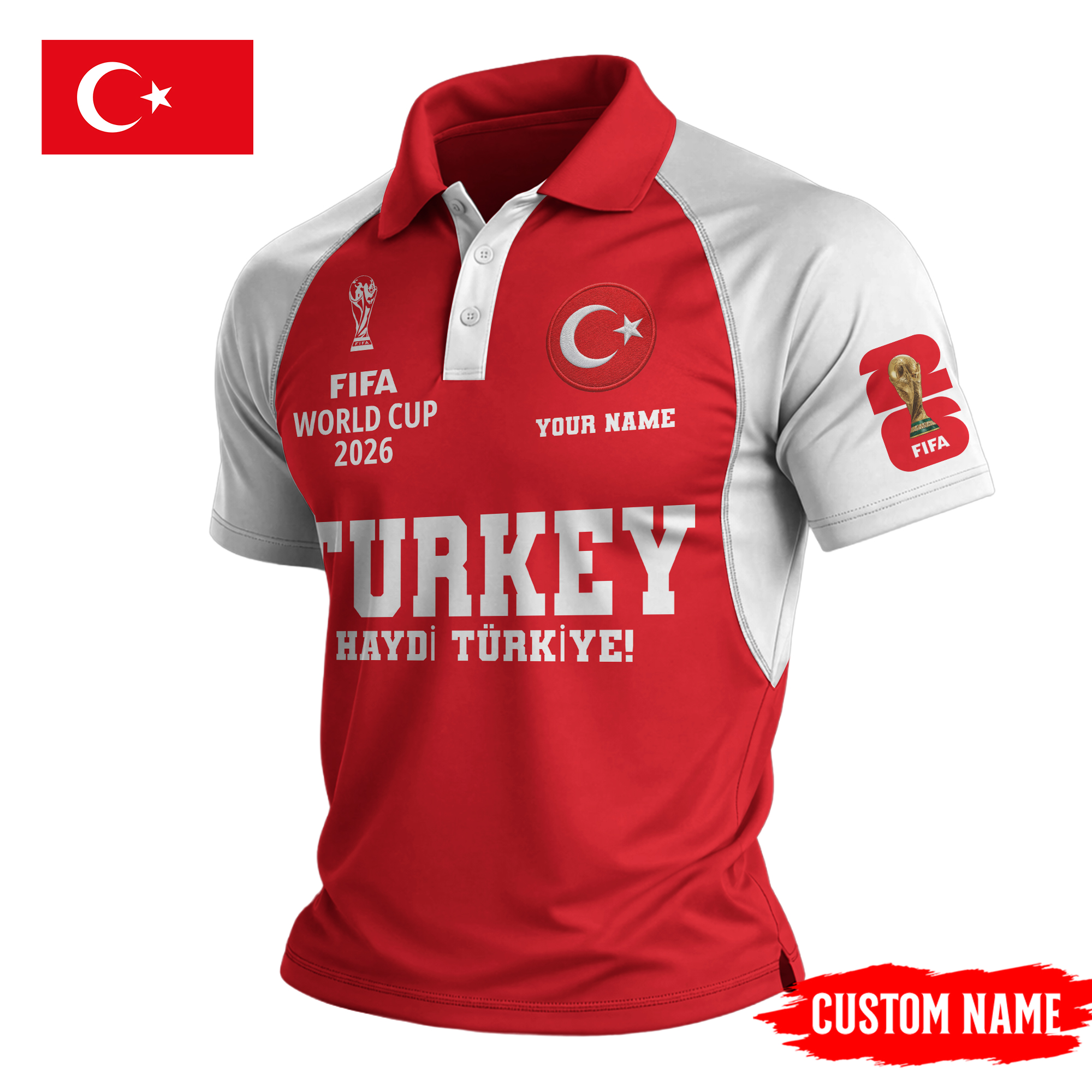 Turkee | Premium FIFA World Cup World Cup 2026 Legacy Polo Shirt TTH210535 - Image 2
