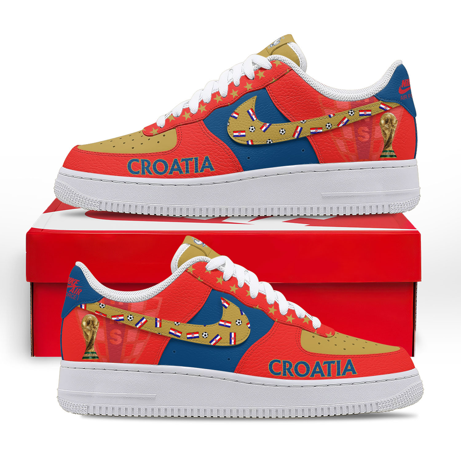 Croatia – Premium Champions Of The World AF1 Shoes – Limited Edition TTH190508