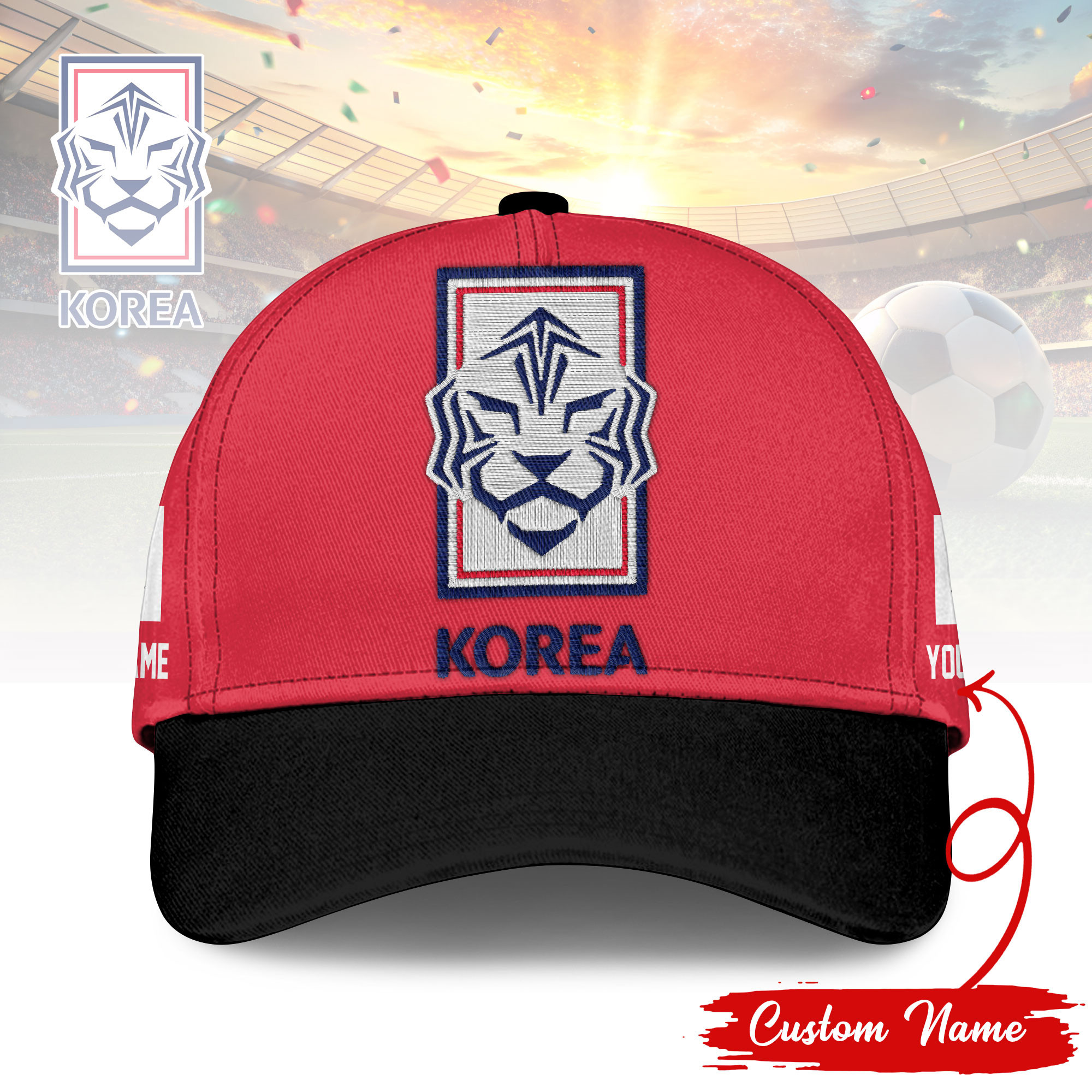 Korea Republic | Premium World Cup 2026 Custom Classic Cap TTH210544 - Image 2