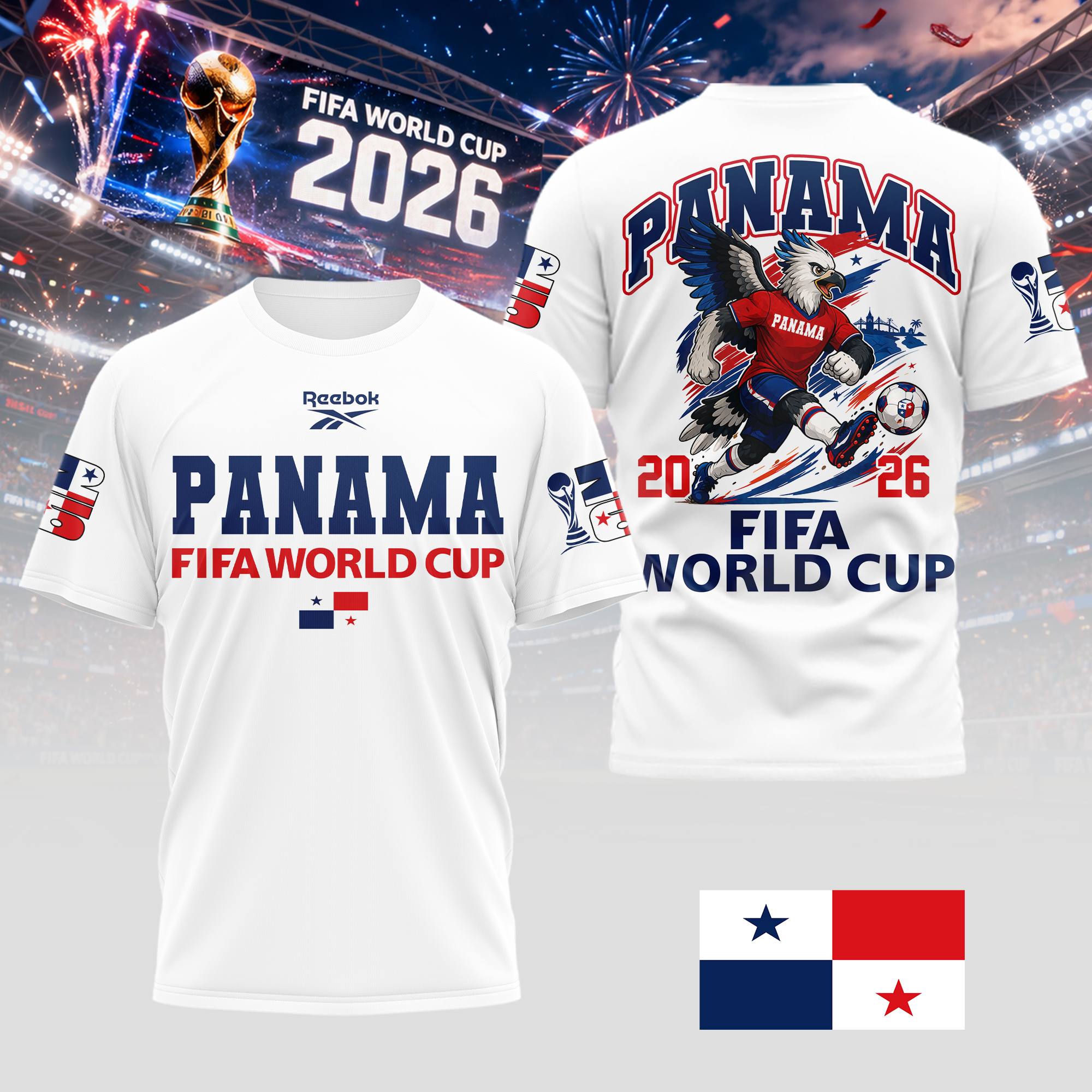 Panama | Premium World Cup 2026 World Cup Mascot 3D Shirt TTH210541 - Image 2