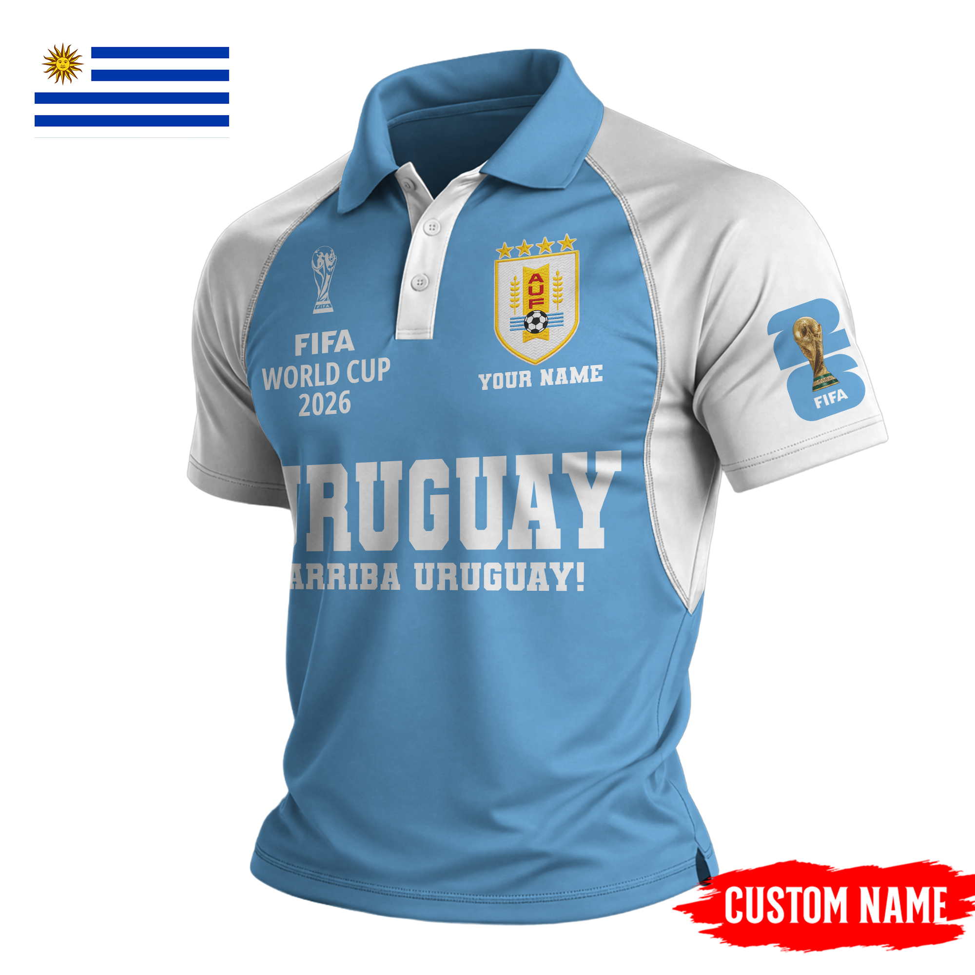 Uruguay | Premium FIFA World Cup World Cup 2026 Legacy Polo Shirt TTH210535 - Image 2