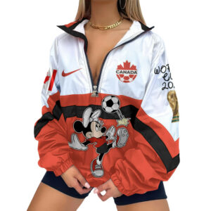 Canada | Premium Global Football Fever V-Neck Zipper Sweatshirt Jackets TTH210553