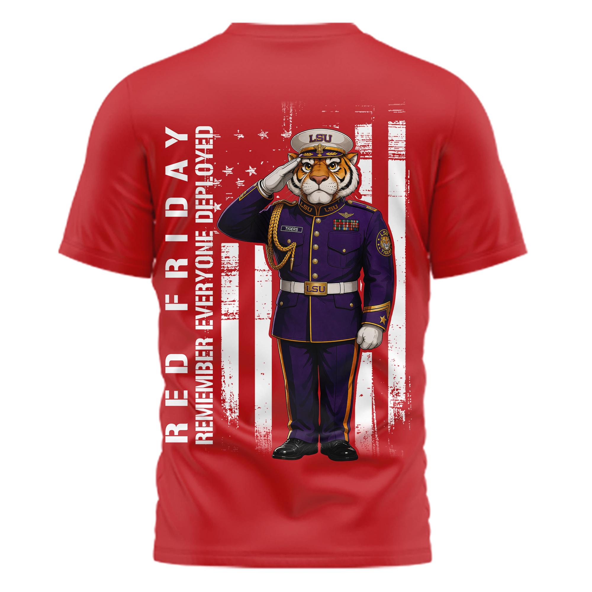 LSU Tigers | Premium NCAA Remember Everyone Deployed 3D Shirt TTH210554 - Image 2