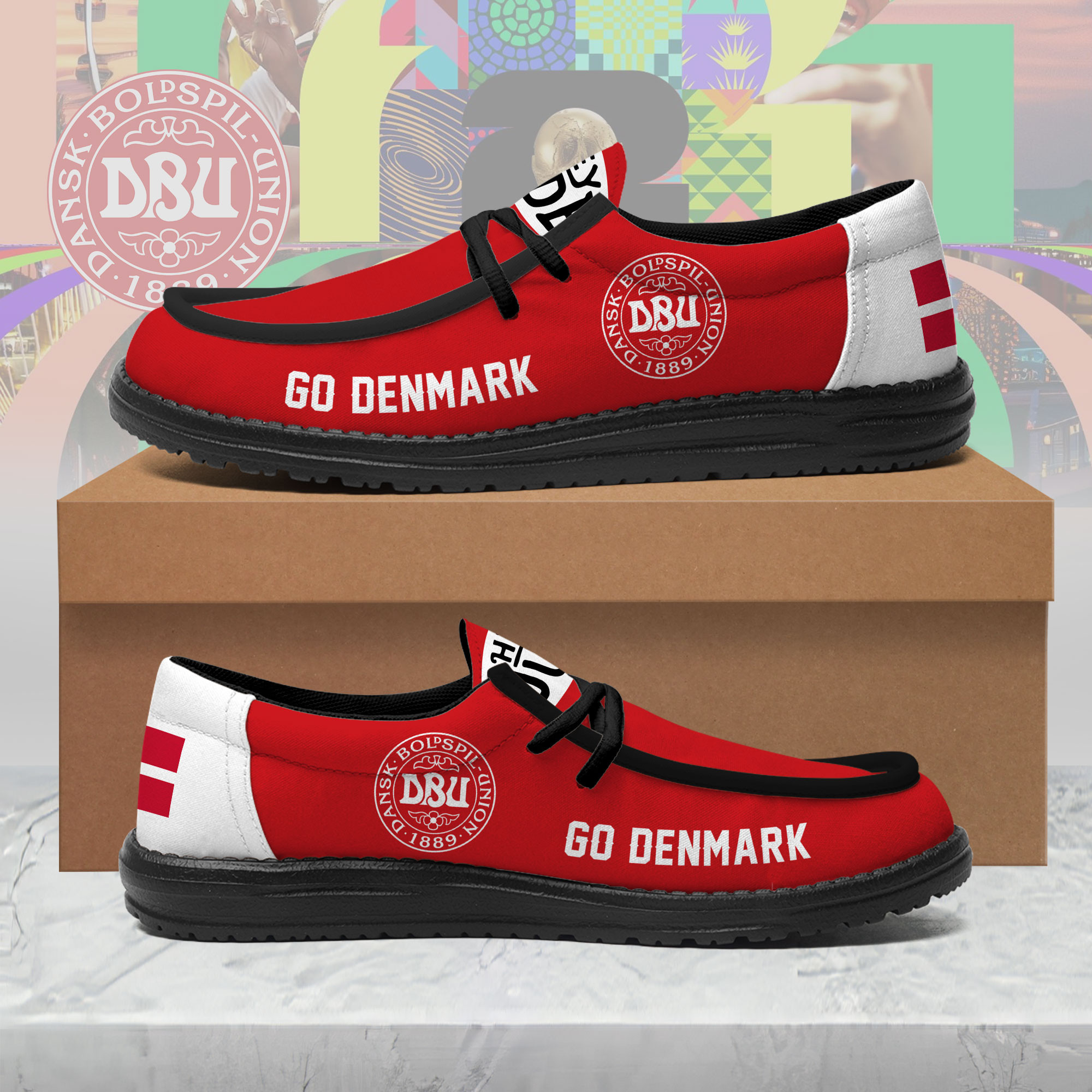 Denmark x Premium World Cup 2026 National Team Loafer Shoes – Limited Edition TTH190525 - Image 2