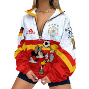 Germany | Premium Global Football Fever V-Neck Zipper Sweatshirt Jackets TTH210553