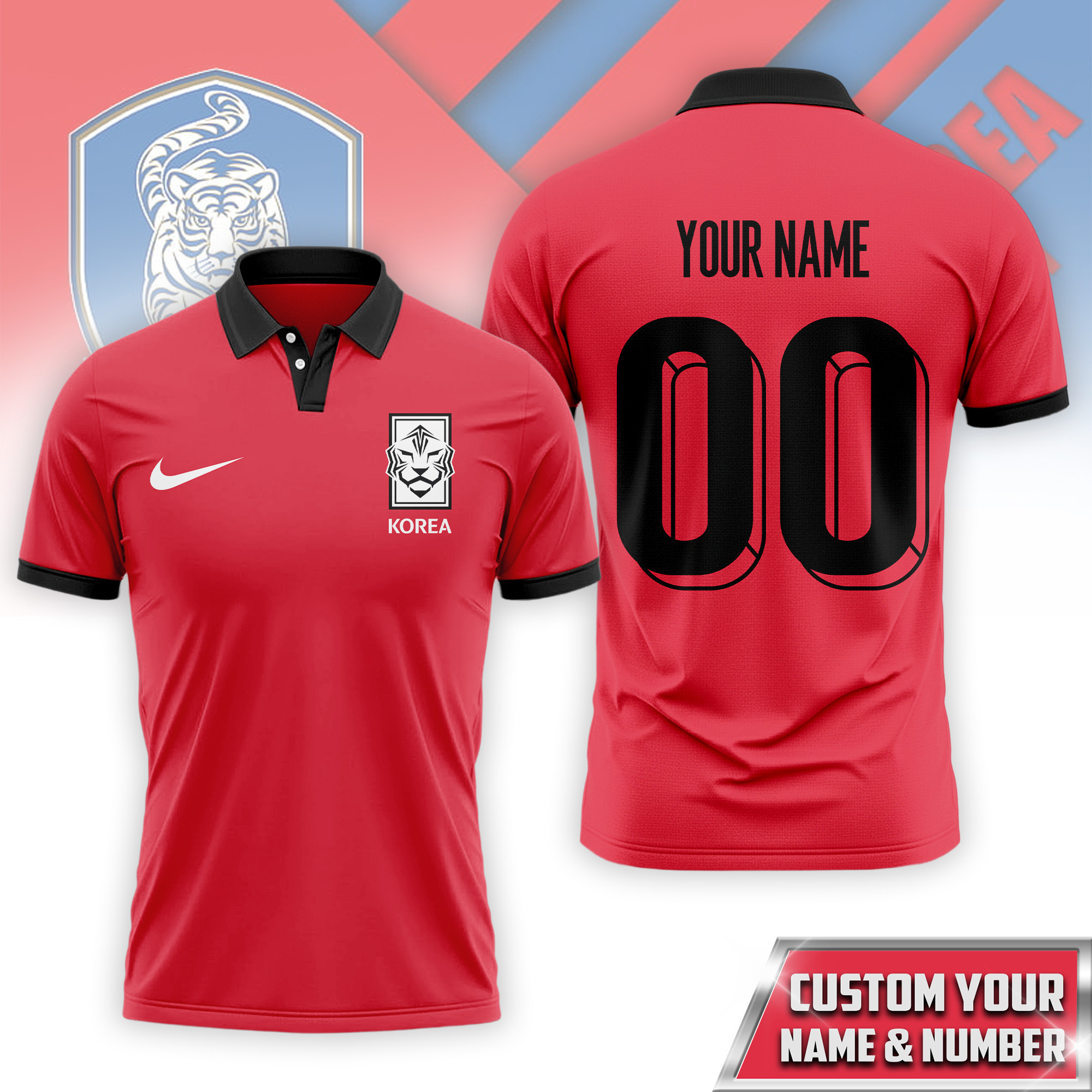 South Korea | Premium World Cup 2026 Fan 3D Polo TTH210561