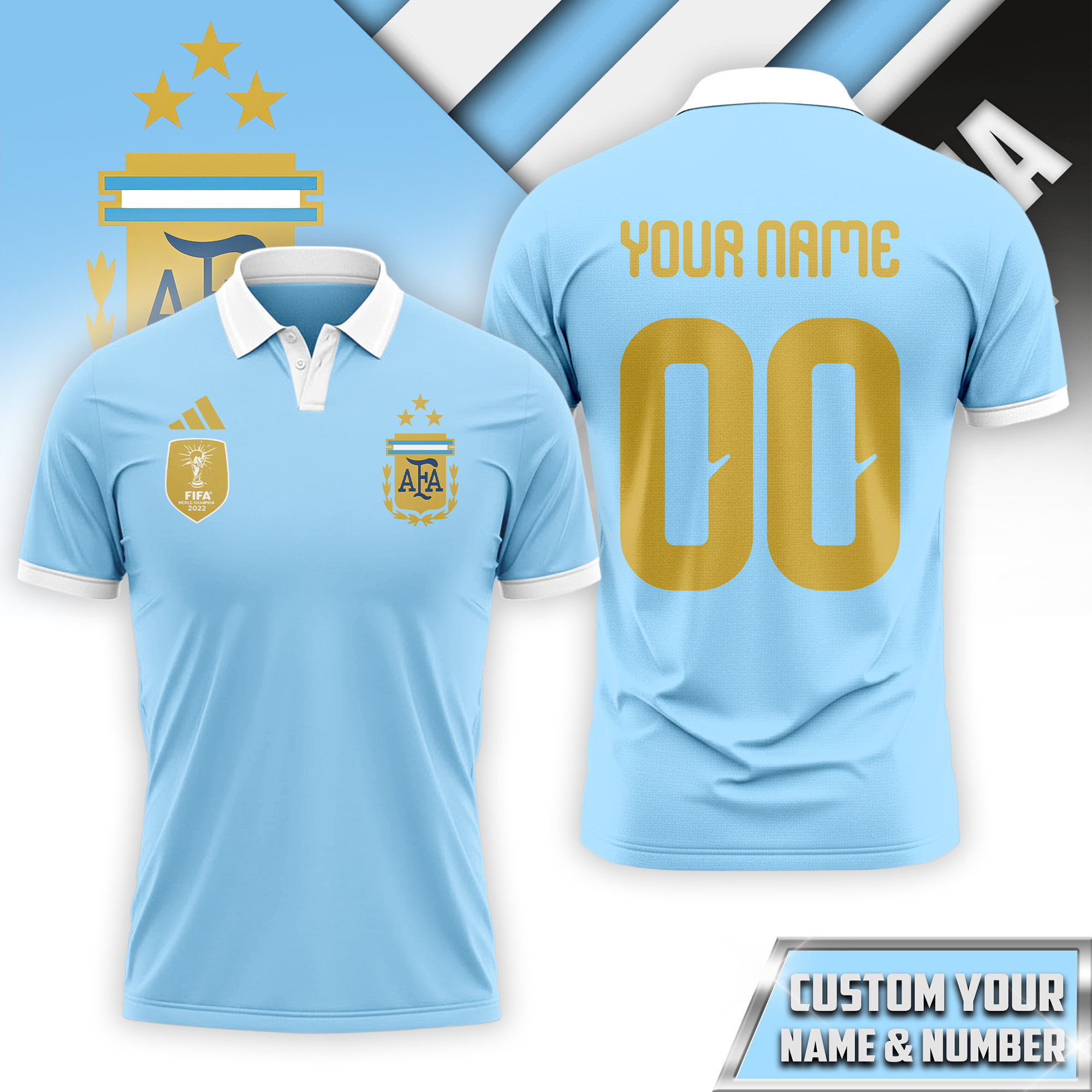 Argentina | Premium World Cup 2026 Fan 3D Polo TTH210561