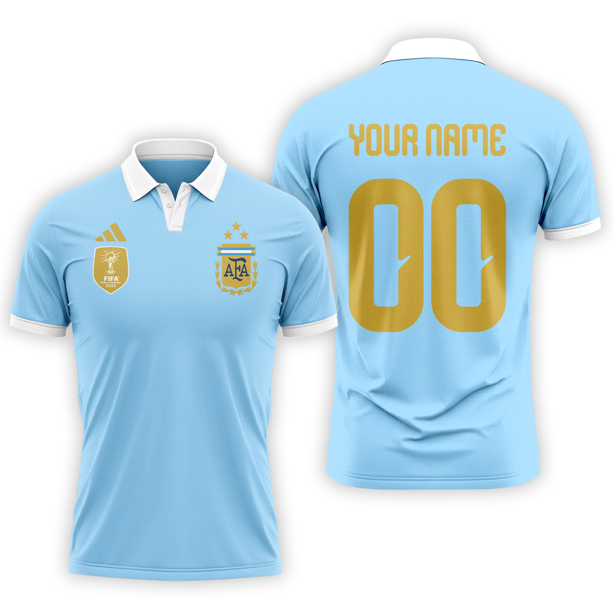 Argentina | Premium World Cup 2026 Fan 3D Polo TTH210561 - Image 2