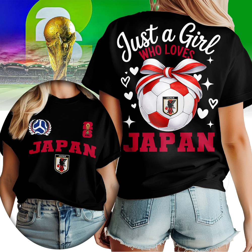 Japan | Premium World Cup 2026 Just a Girl Who Loves Soccer Shirt TTH210567