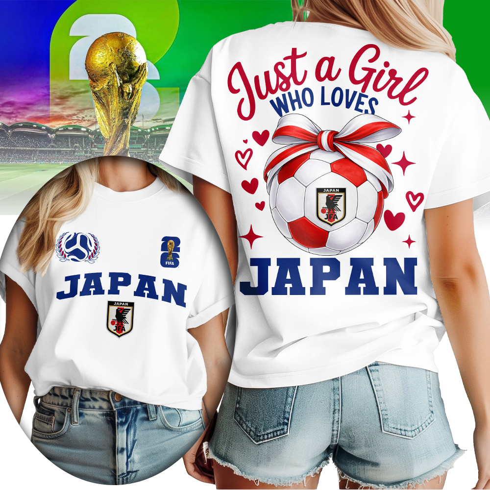 Japan | Premium World Cup 2026 Just a Girl Who Loves Soccer Shirt TTH210567 - Image 2