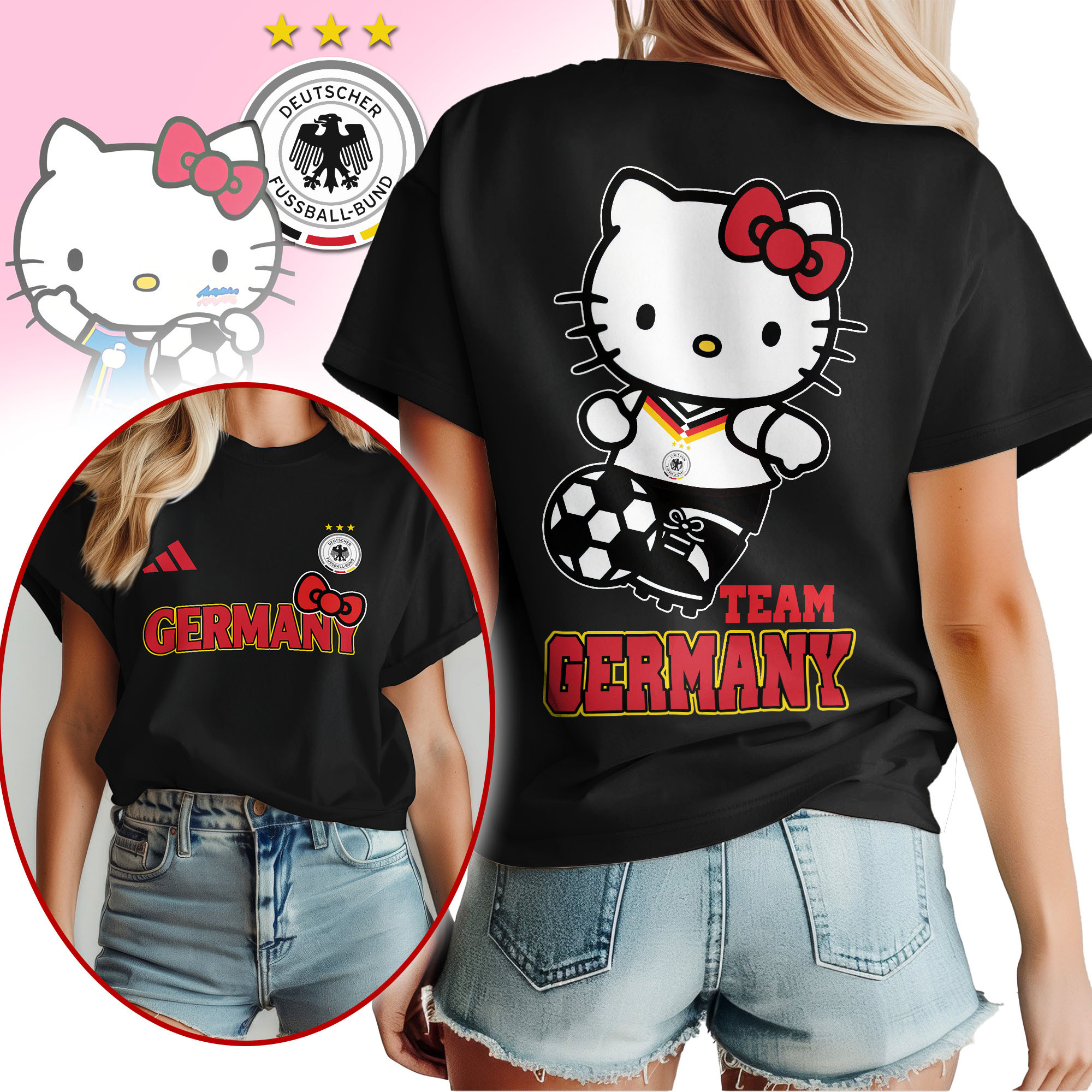 Germany | Premium World Cup 2026 Hello Kitty National Team Fan Women Shirt TTH210546