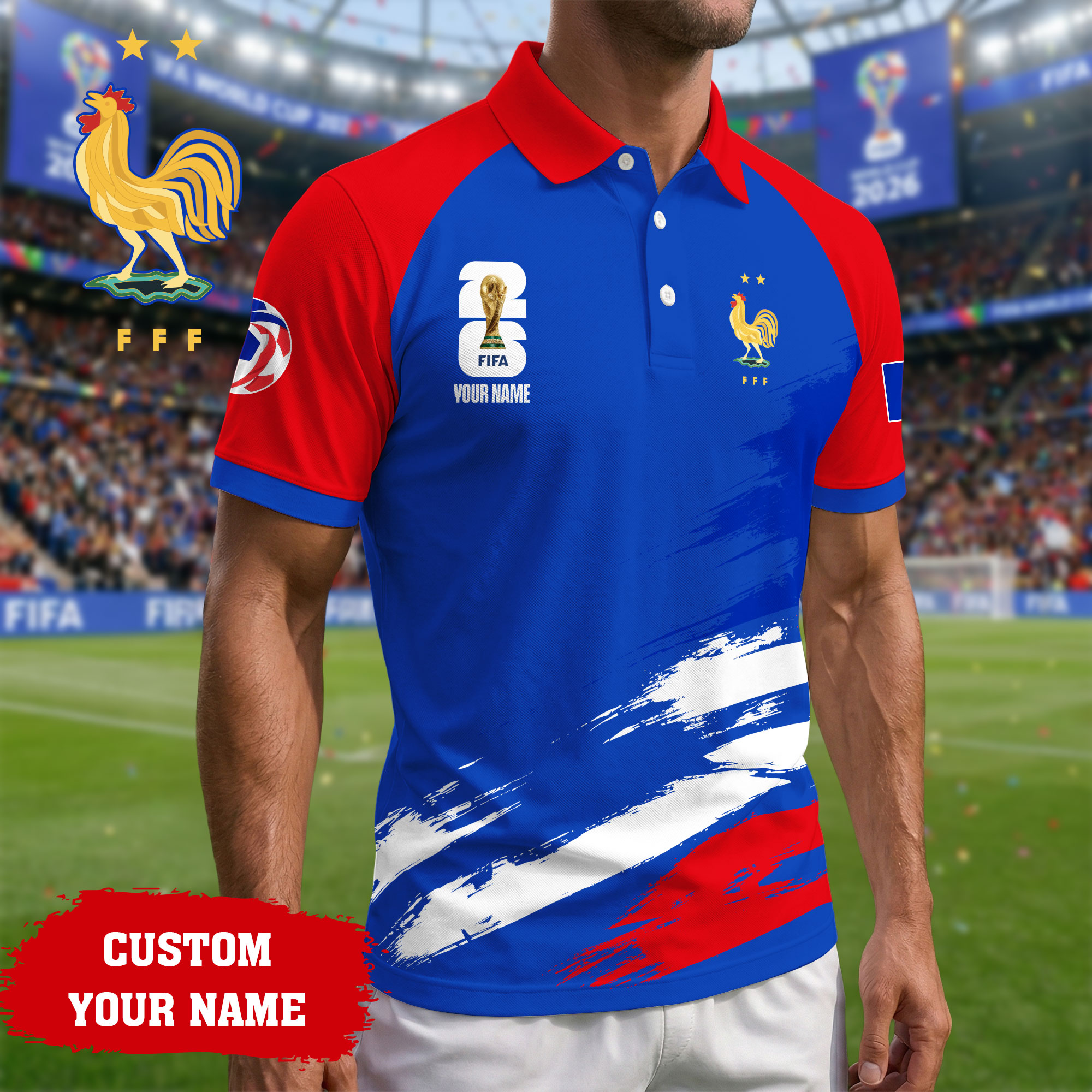 France | Premium Road to World Cup 2026 Polo Shirt TTH210556 - Image 2