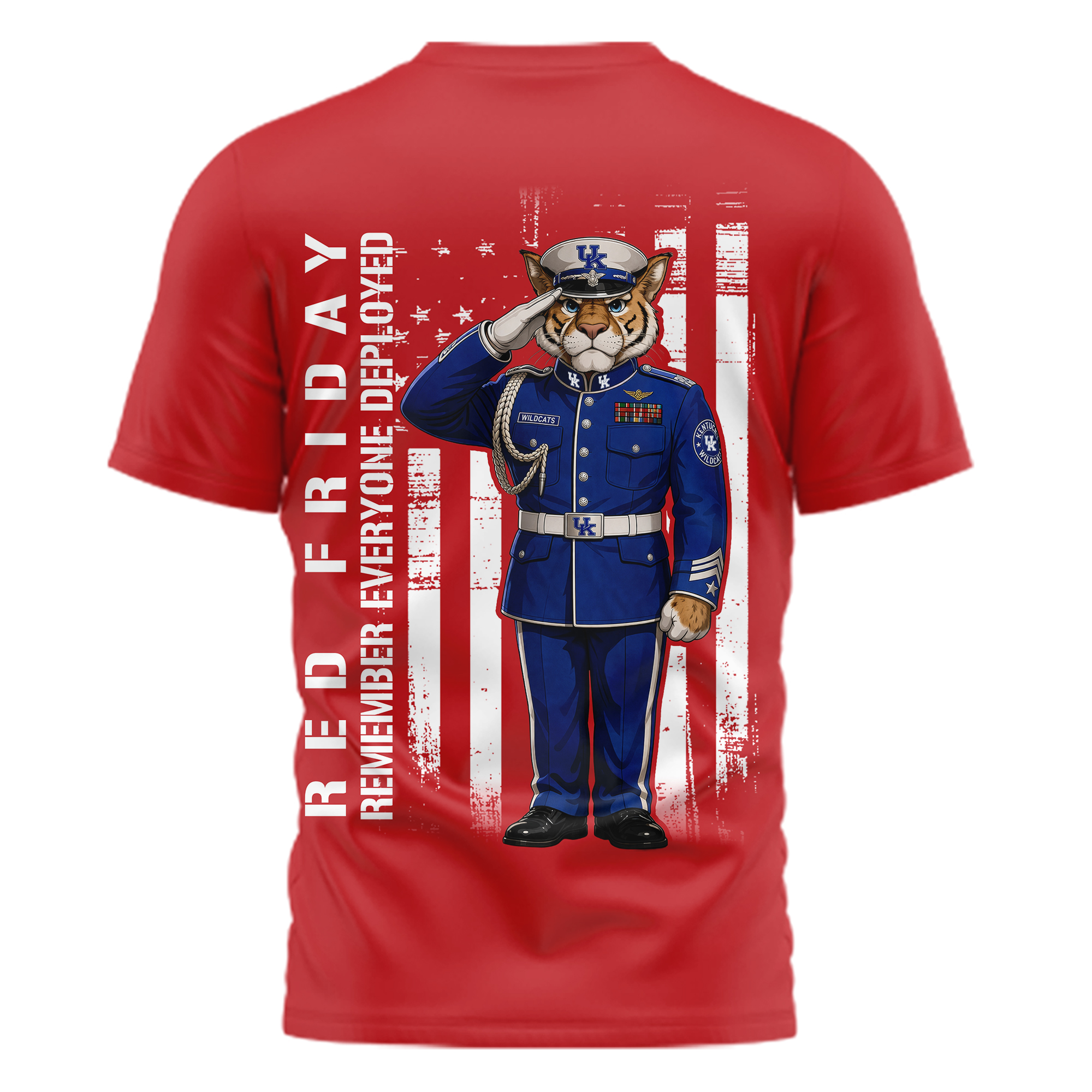 Kentucky Wildcats | Premium NCAA Remember Everyone Deployed 3D Shirt TTH210554 - Image 2