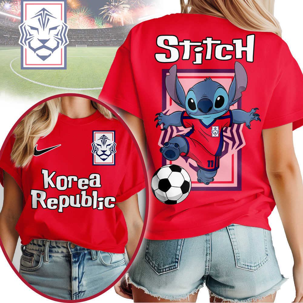 Korea Republic | Premium World Cup 2026 Stitch Women Shirt TTH210545 - Image 3