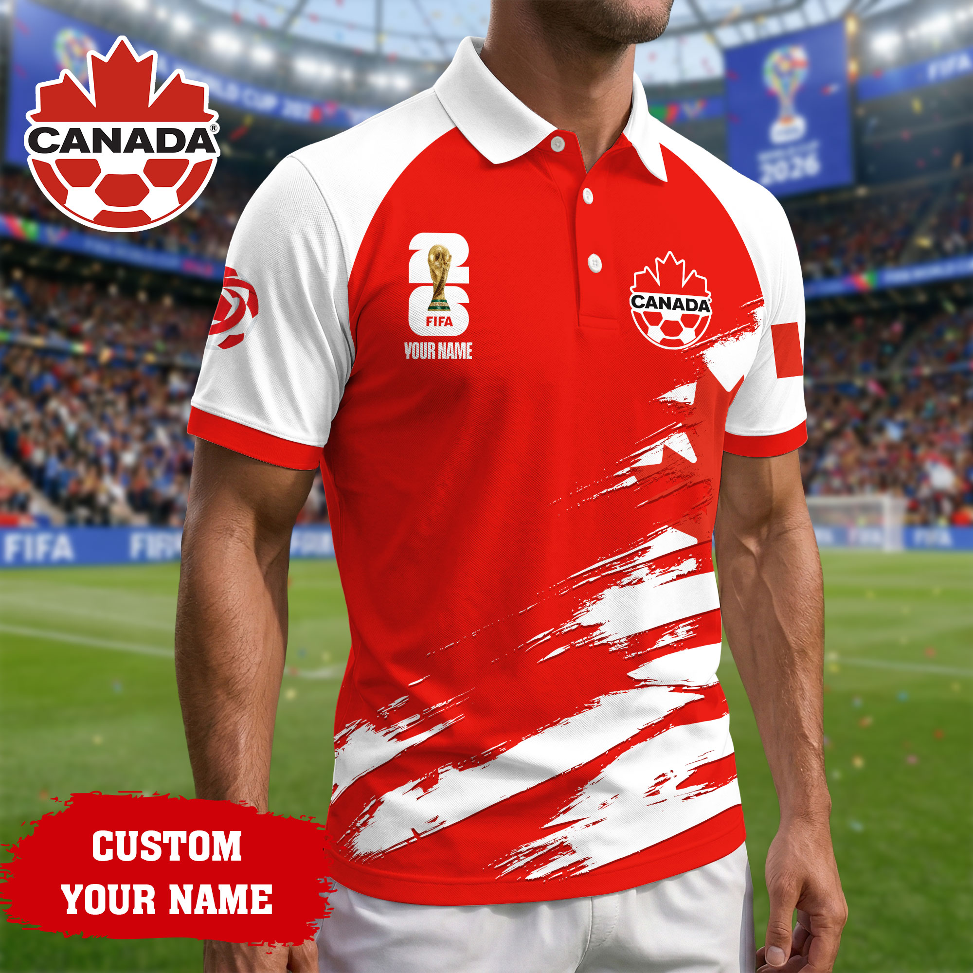 Canada | Premium Road to World Cup 2026 Polo Shirt TTH210556 - Image 2