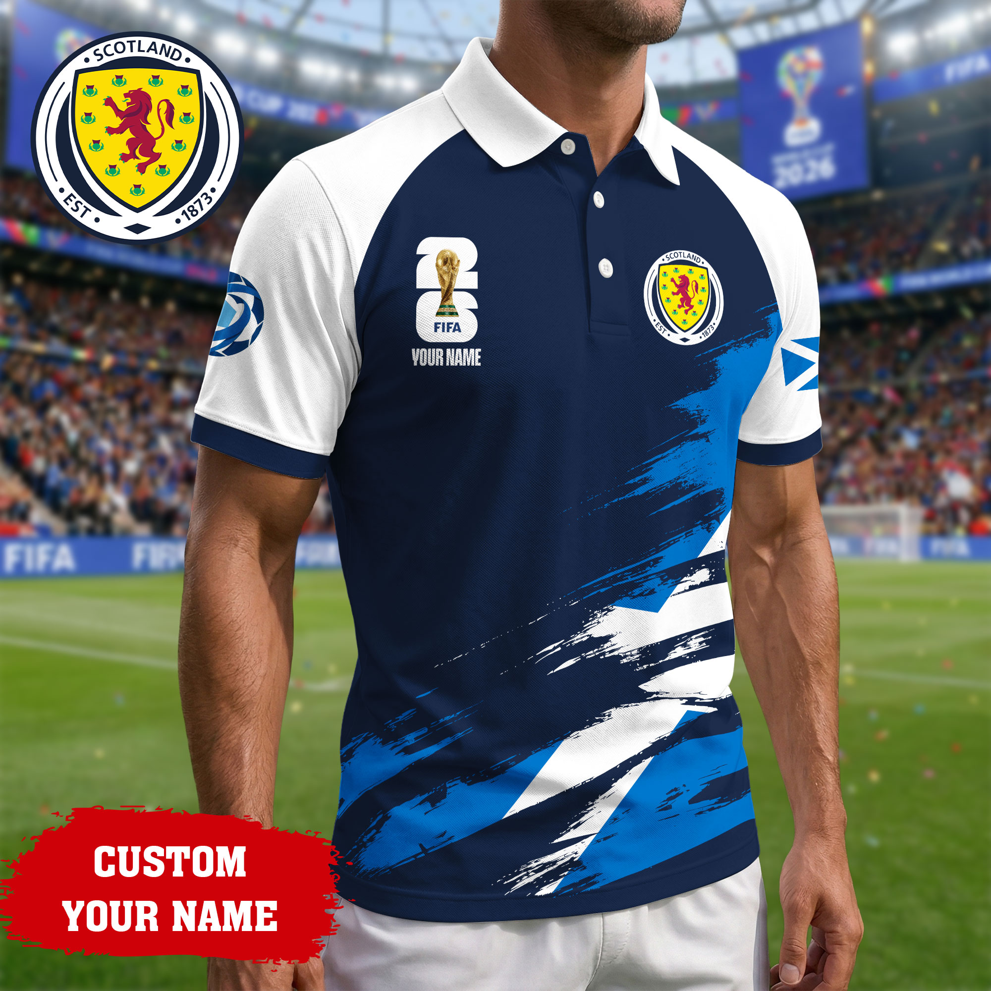 Scotland | Premium Road to World Cup 2026 Polo Shirt TTH210556 - Image 2