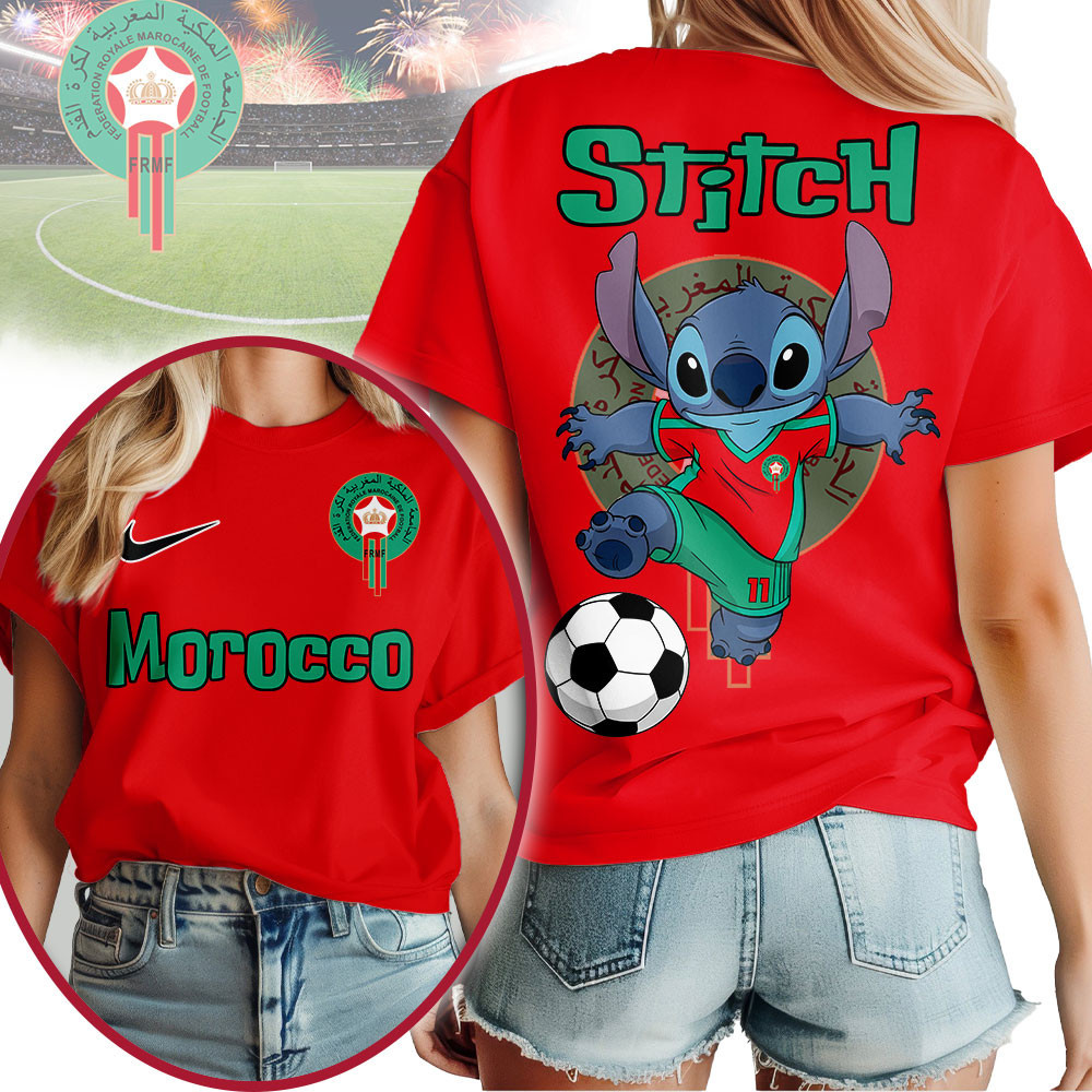 Morocco | Premium World Cup 2026 Stitch Women Shirt TTH210545 - Image 3