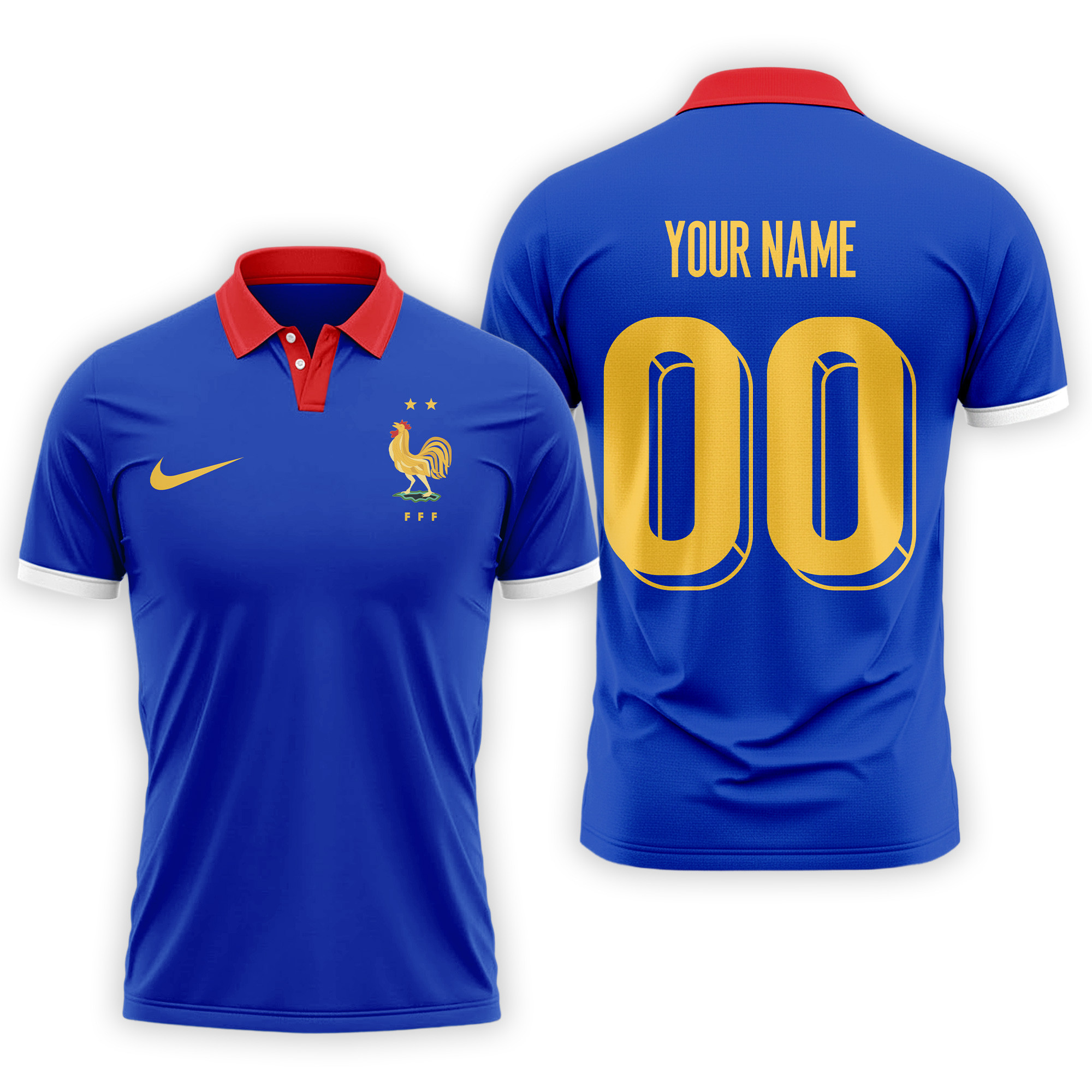 France | Premium World Cup 2026 Fan 3D Polo TTH210561 - Image 2