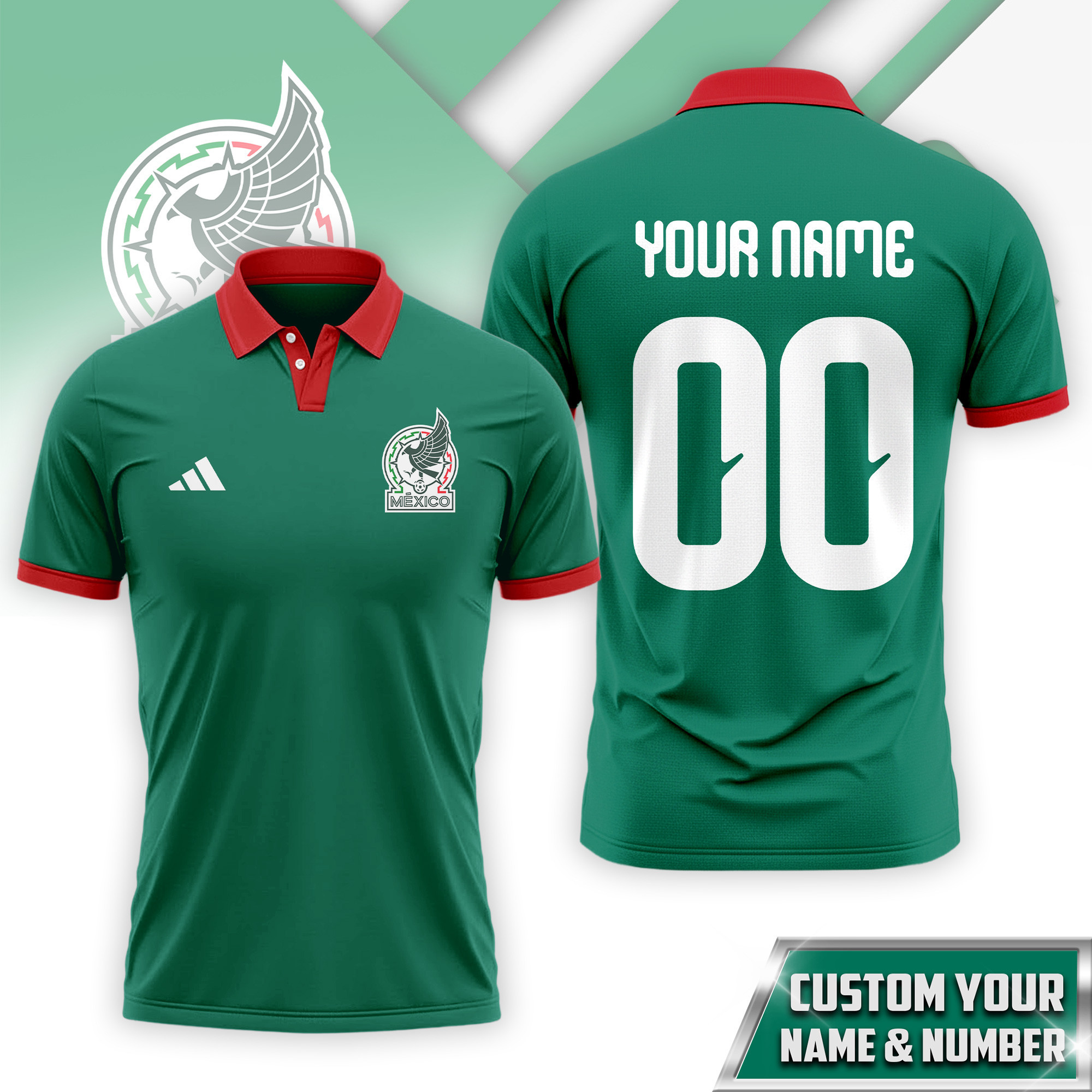 Mexico | Premium World Cup 2026 Fan 3D Polo TTH210561