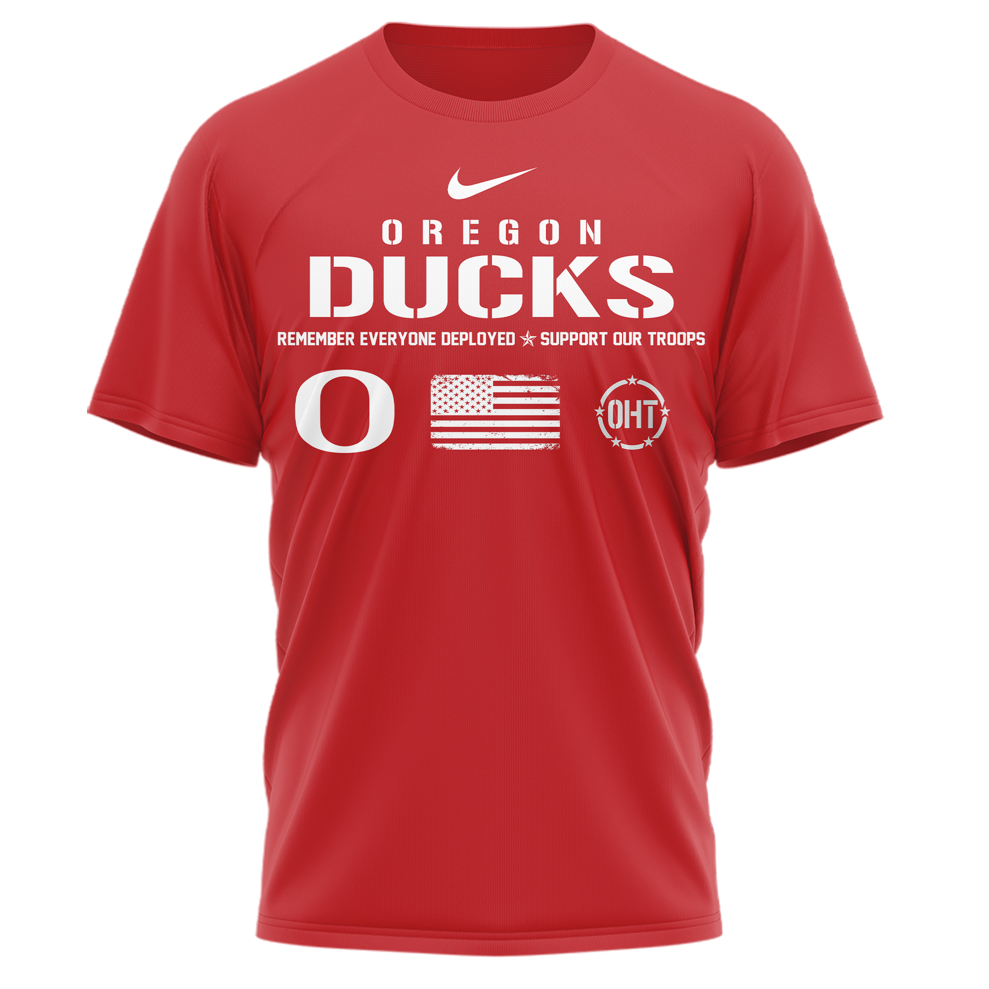 Oregon Ducks | Premium NCAA Remember Everyone Deployed 3D Shirt TTH210554