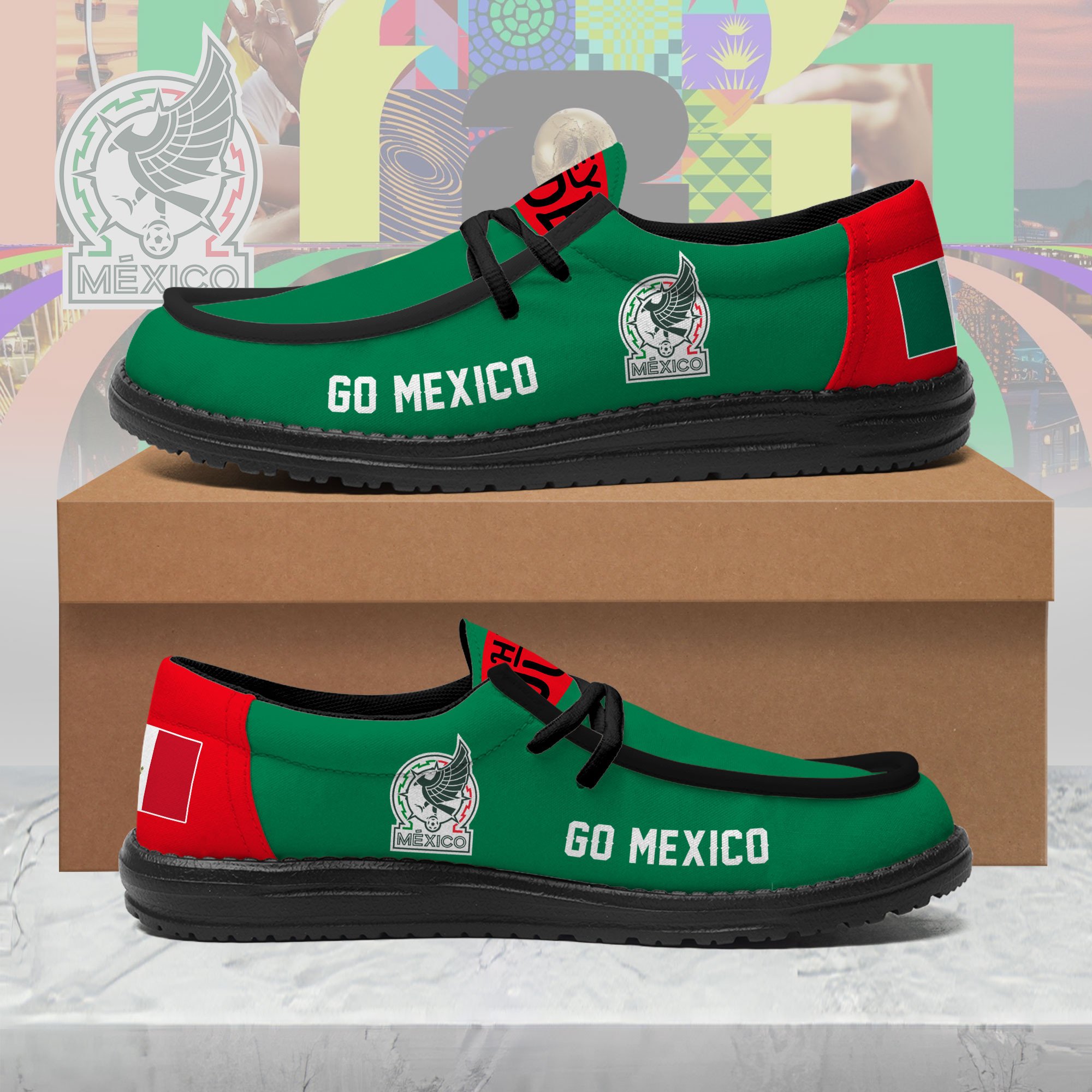 Mexico x Premium World Cup 2026 National Team Loafer Shoes – Limited Edition TTH190525 - Image 2
