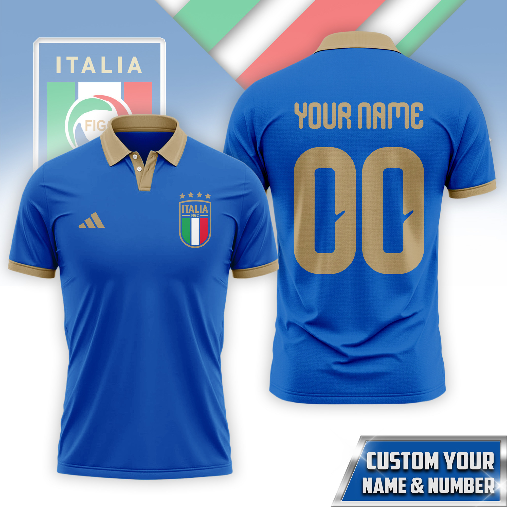 Italy | Premium World Cup 2026 Fan 3D Polo TTH210561