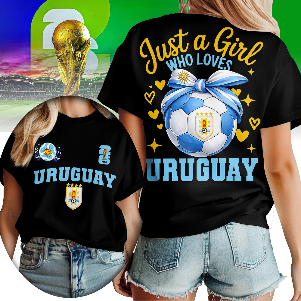 Uruguay | Premium World Cup 2026 Just a Girl Who Loves Soccer Shirt TTH210567