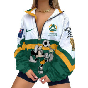 Australia | Premium Global Football Fever V-Neck Zipper Sweatshirt Jackets TTH210553