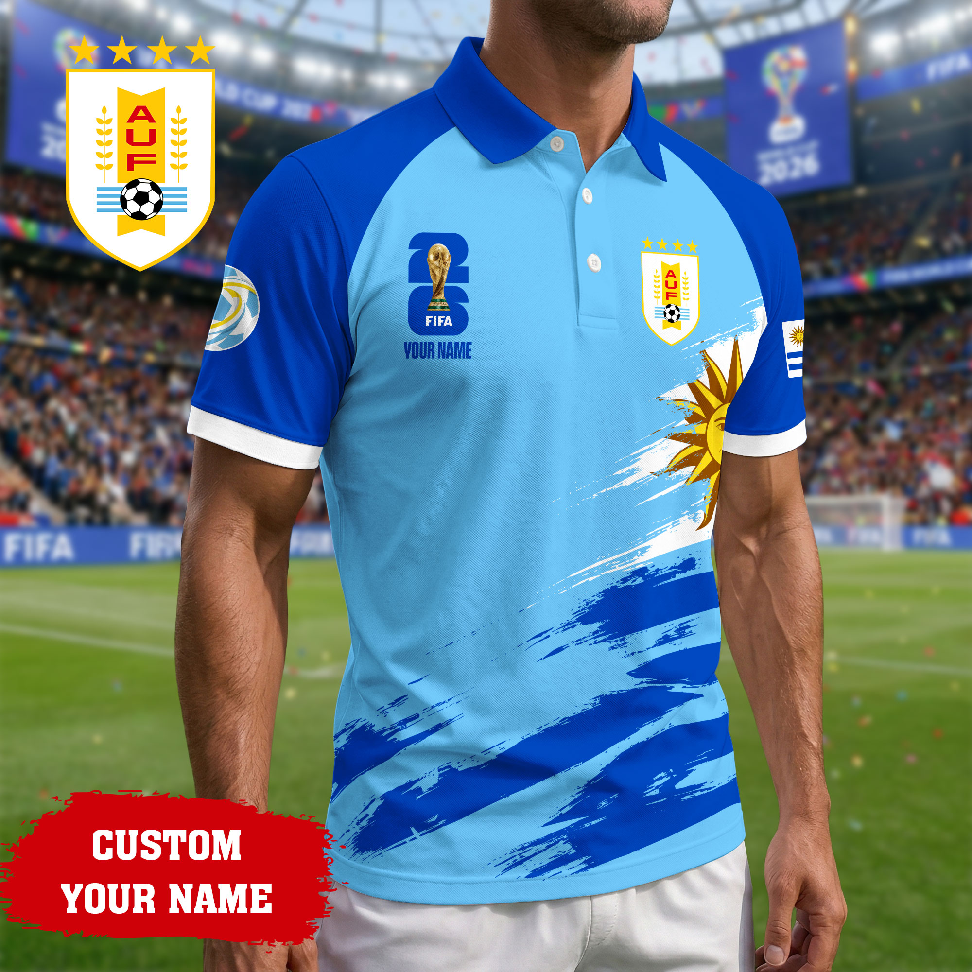 Uruguay | Premium Road to World Cup 2026 Polo Shirt TTH210556 - Image 2