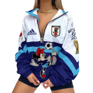 Japan | Premium Global Football Fever V-Neck Zipper Sweatshirt Jackets TTH210553