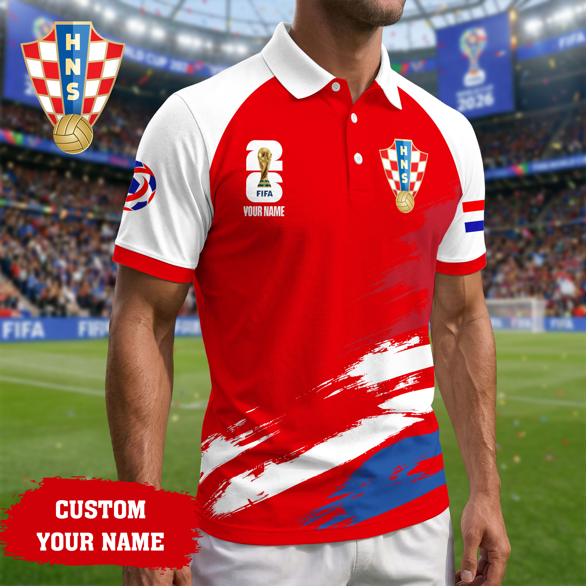 Croatia | Premium Road to World Cup 2026 Polo Shirt TTH210556 - Image 2